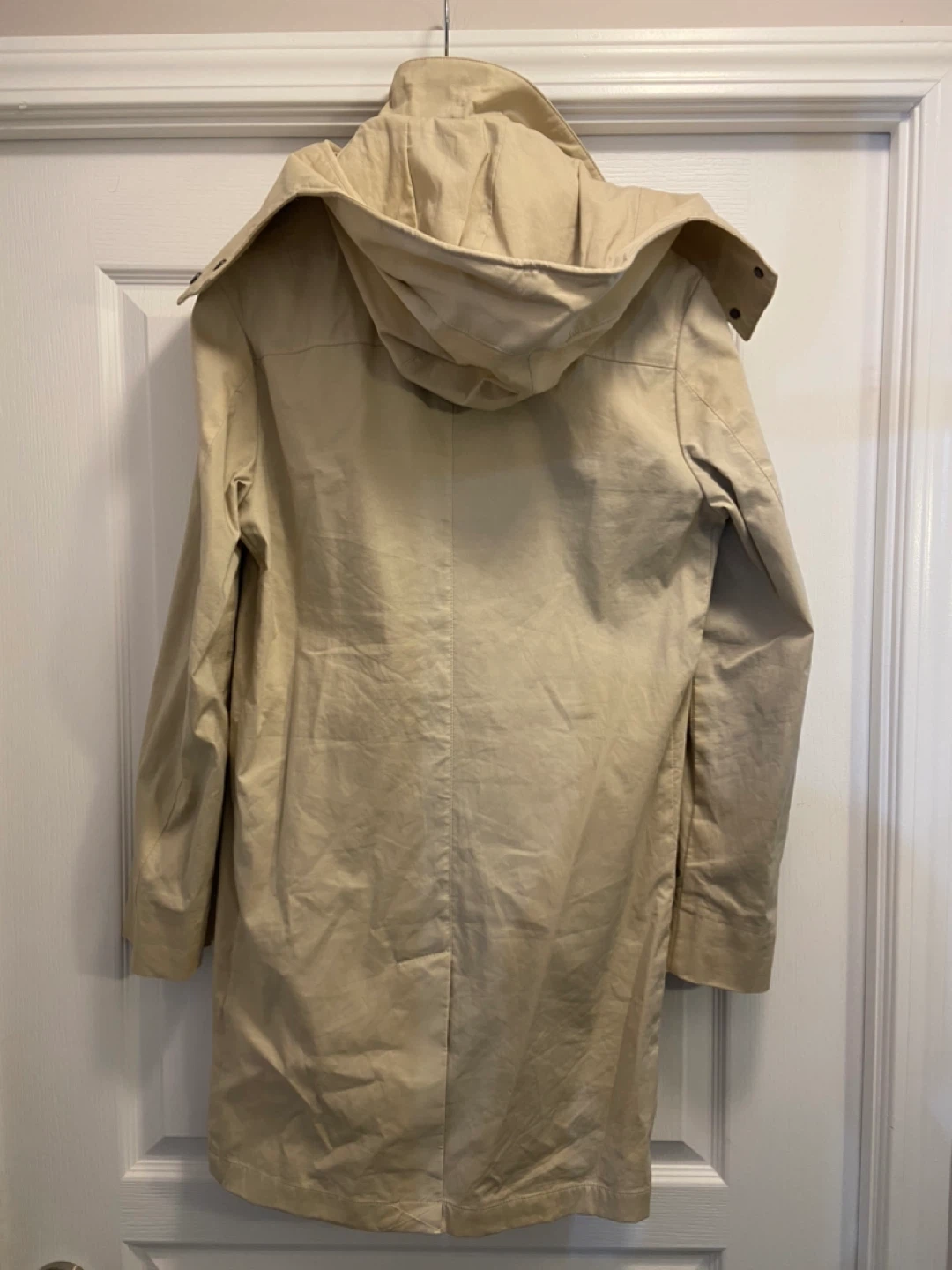 Zara Man Beige Hooded Trench Coat - photo 3