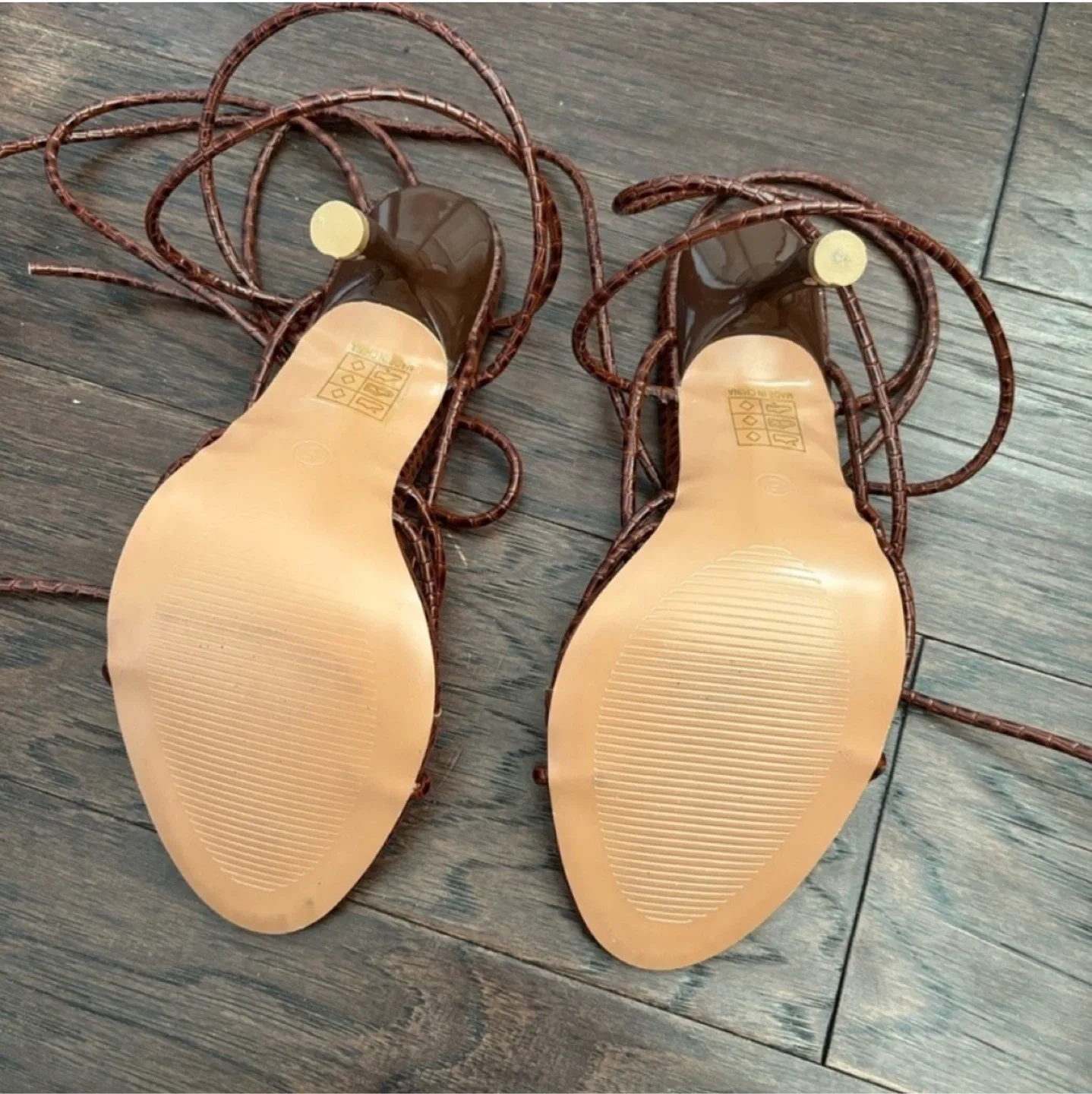 PrettyLittleThing | Brown Strappy Heels - US 5 image indicator(4)