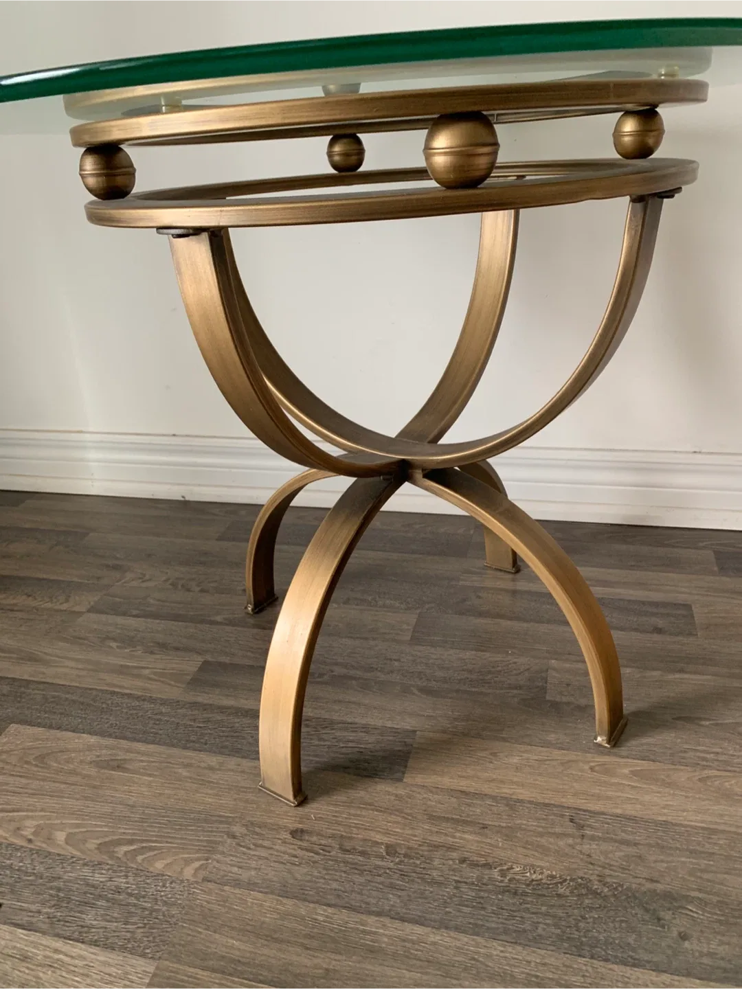 Glass Top Accent Table - Gold Finish image indicator(3)