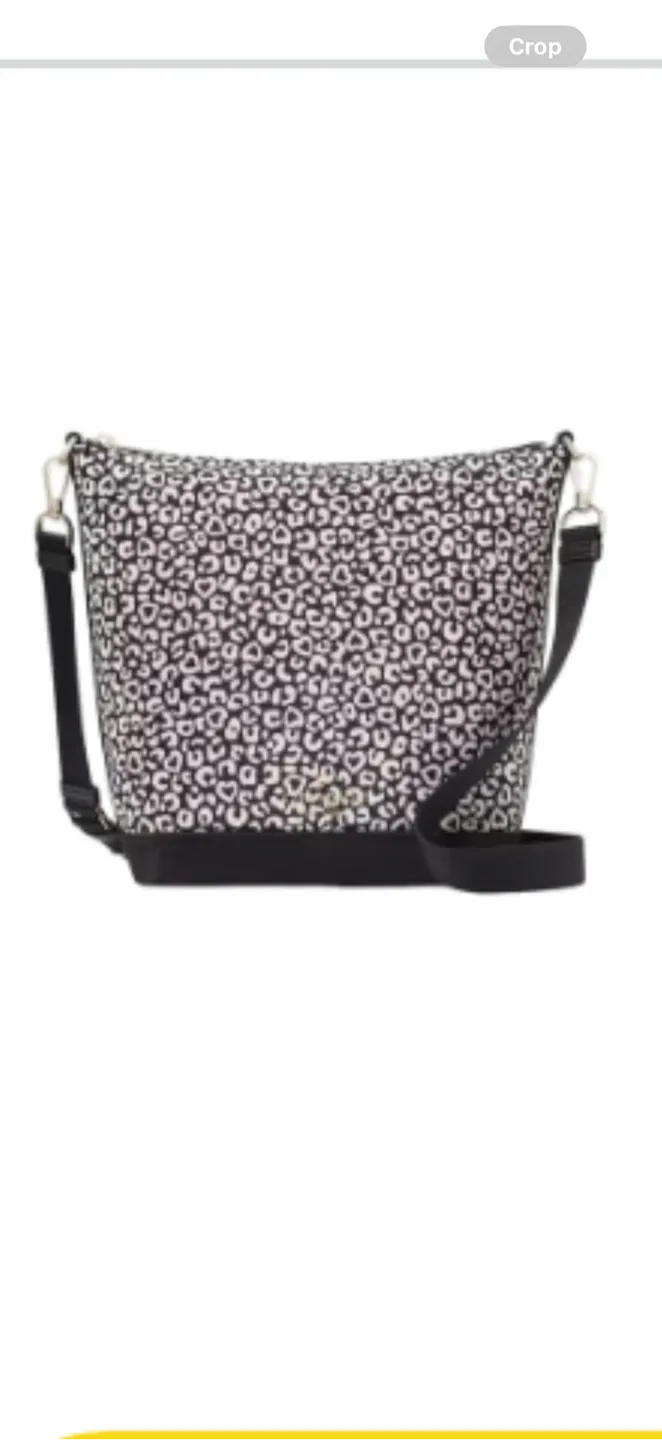 Kate Spade Lug Scoop Crossbody Bag - Black/White