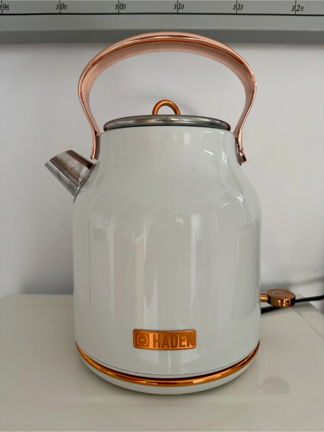 Haden White & Copper Dorchester Kettle