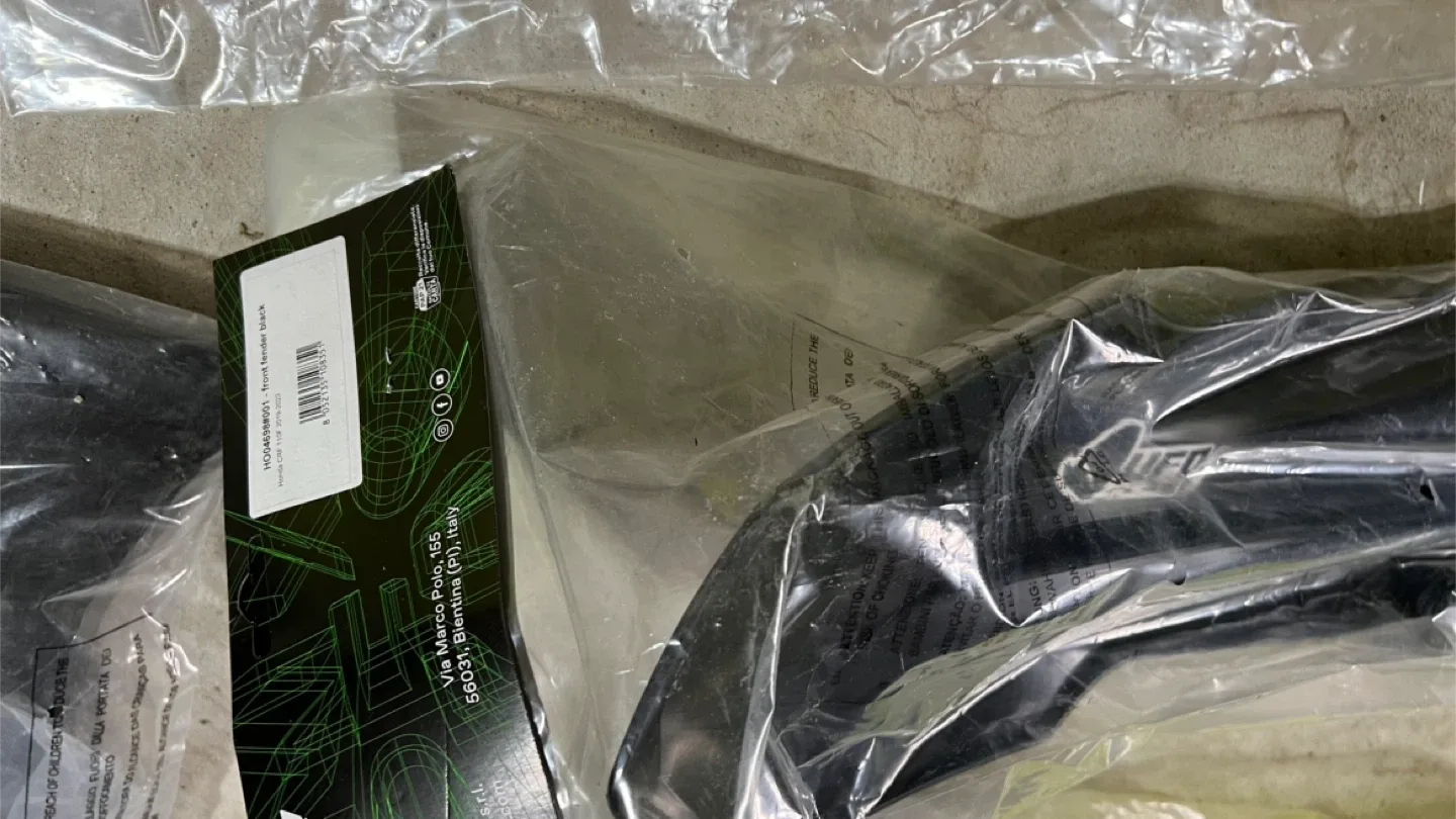 New UFO Plast Dirt Bike Side Panels - Yellow/Black image indicator(9)