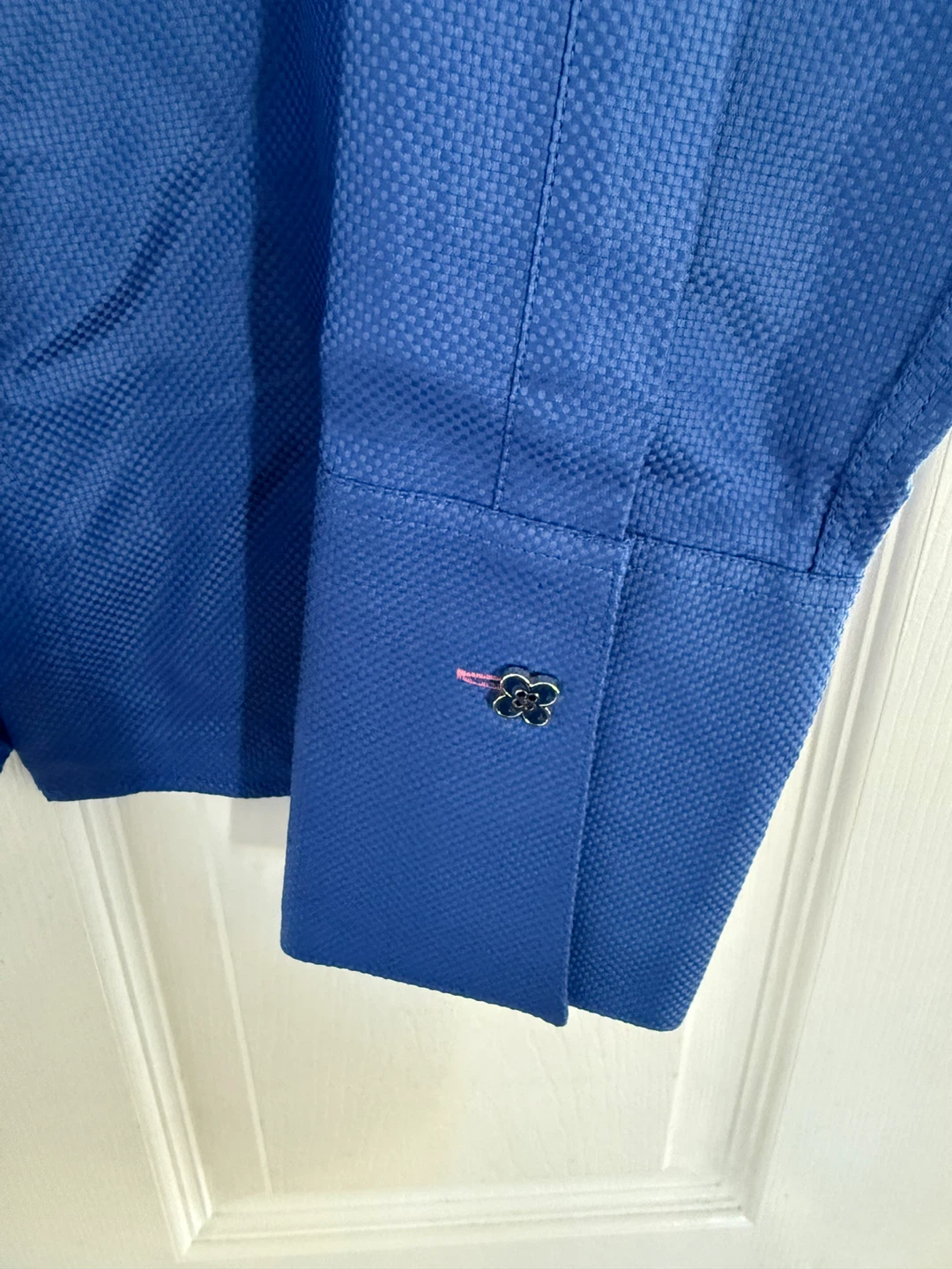Pink Tartan Blue Cotton Shirt - Size 4(medium) - photo 2