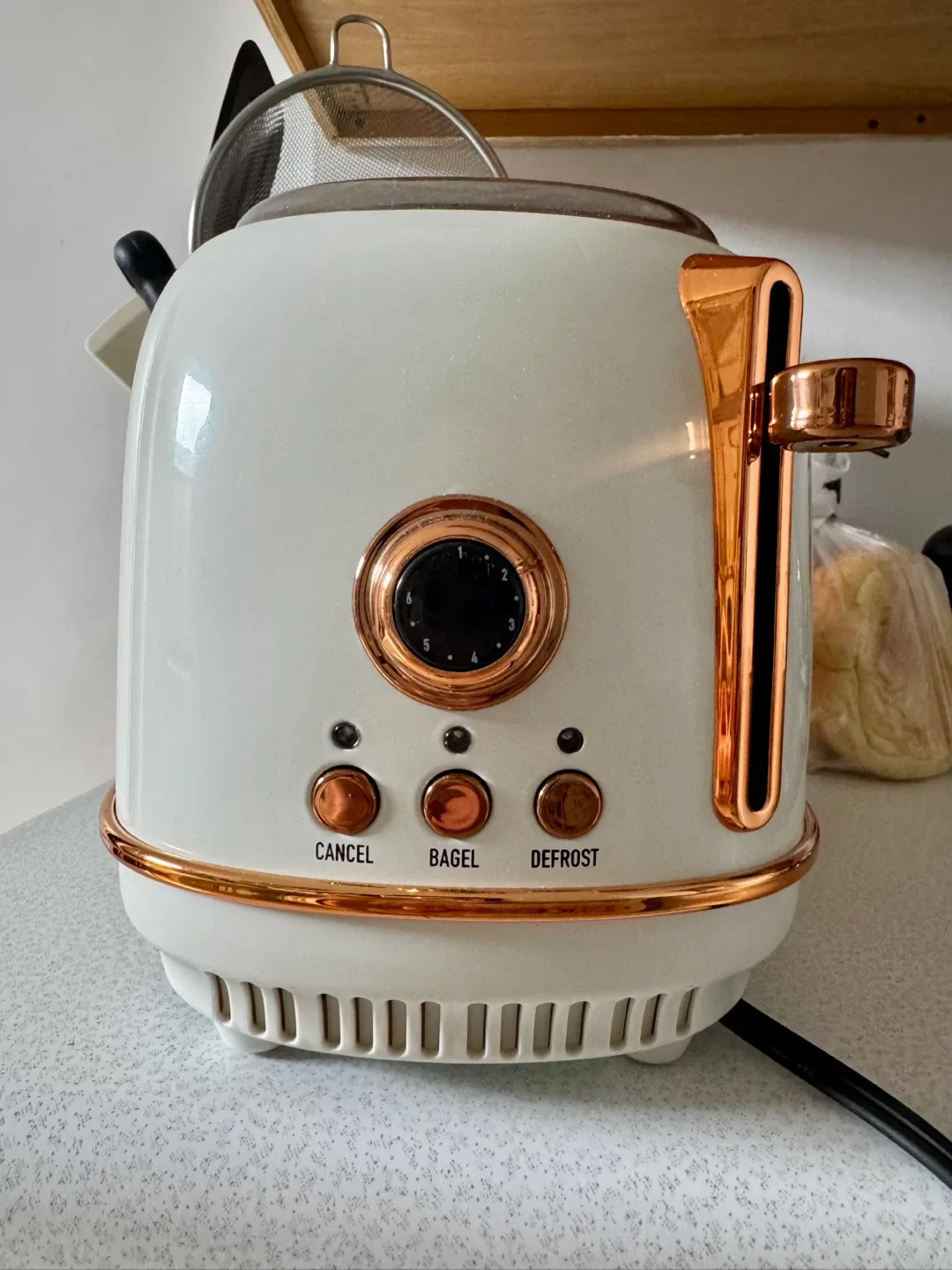 Haden Dorchester Ivory White & Copper 2-Slice Toaster thumbnail