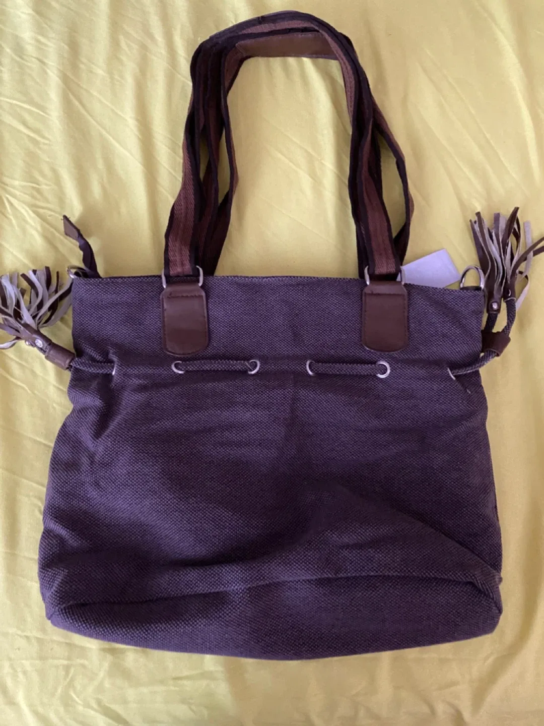 Brown Tote Bag image indicator(2)