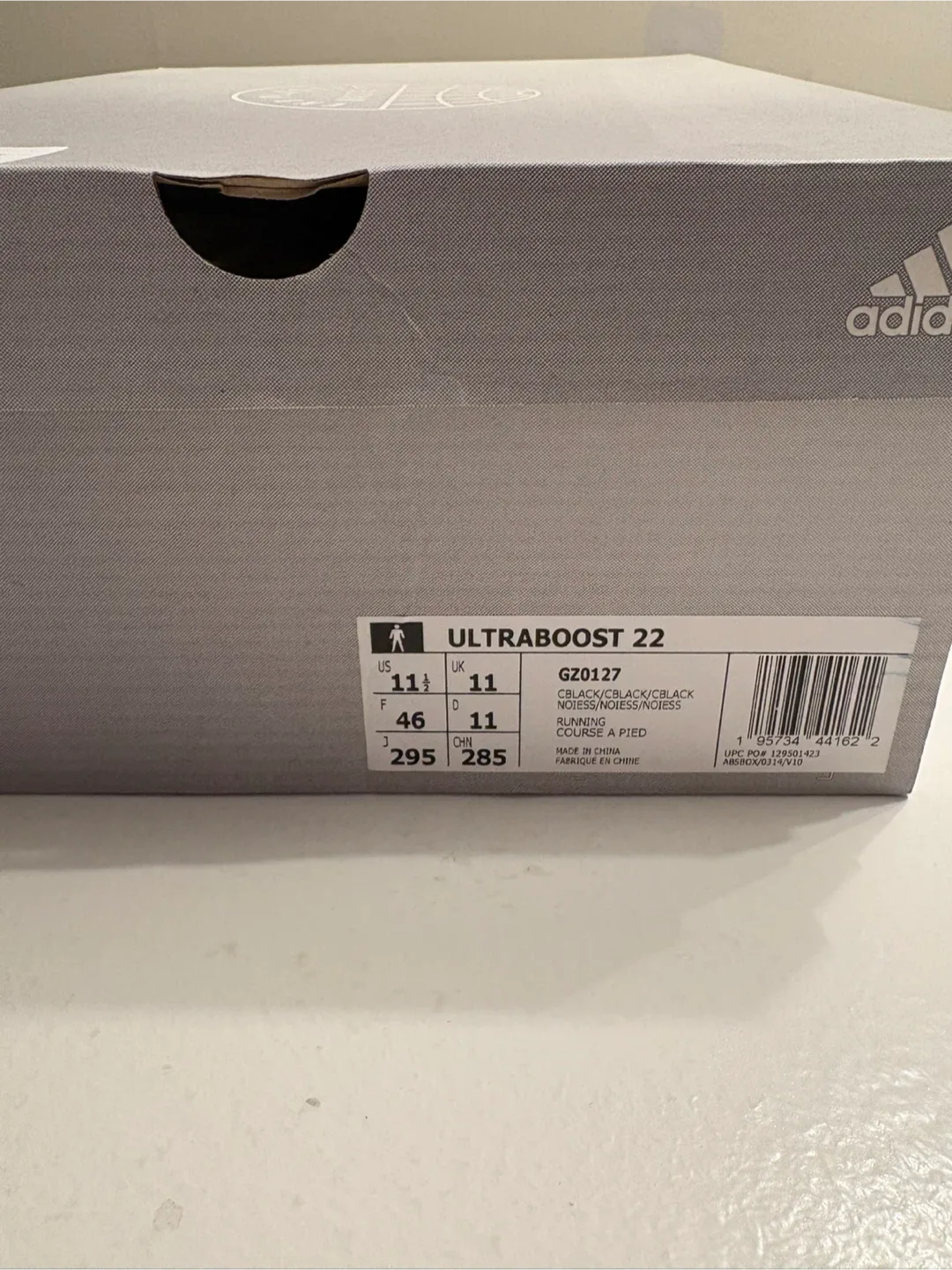 Adidas Ultraboost 22, US 11.5, Black image indicator(3)