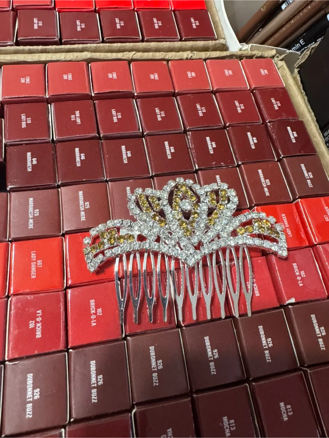 Rhinestone Hair Comb Tiara image indicator(2)