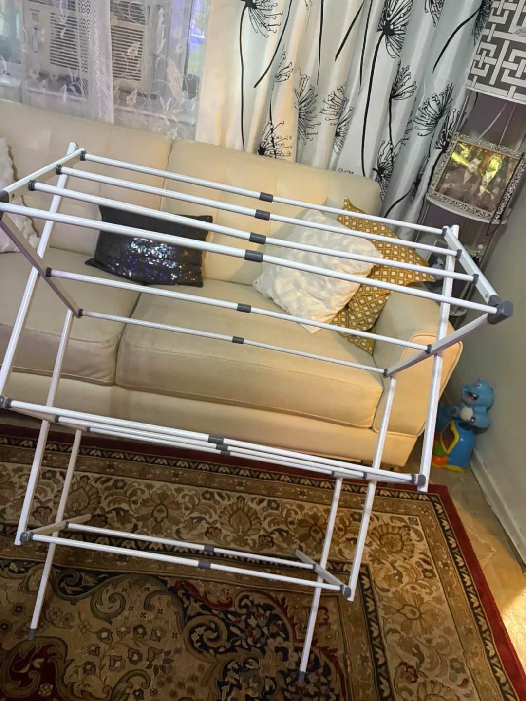 White Clothes Drying Rack image indicator(4)