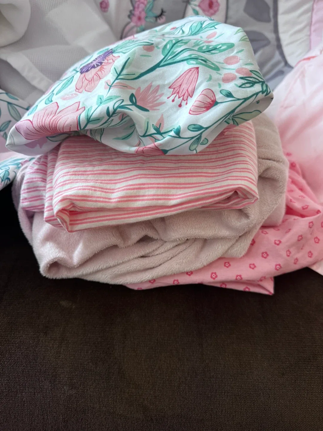 Baby Crib Bedding Set - Floral Giraffe Theme image indicator(2)