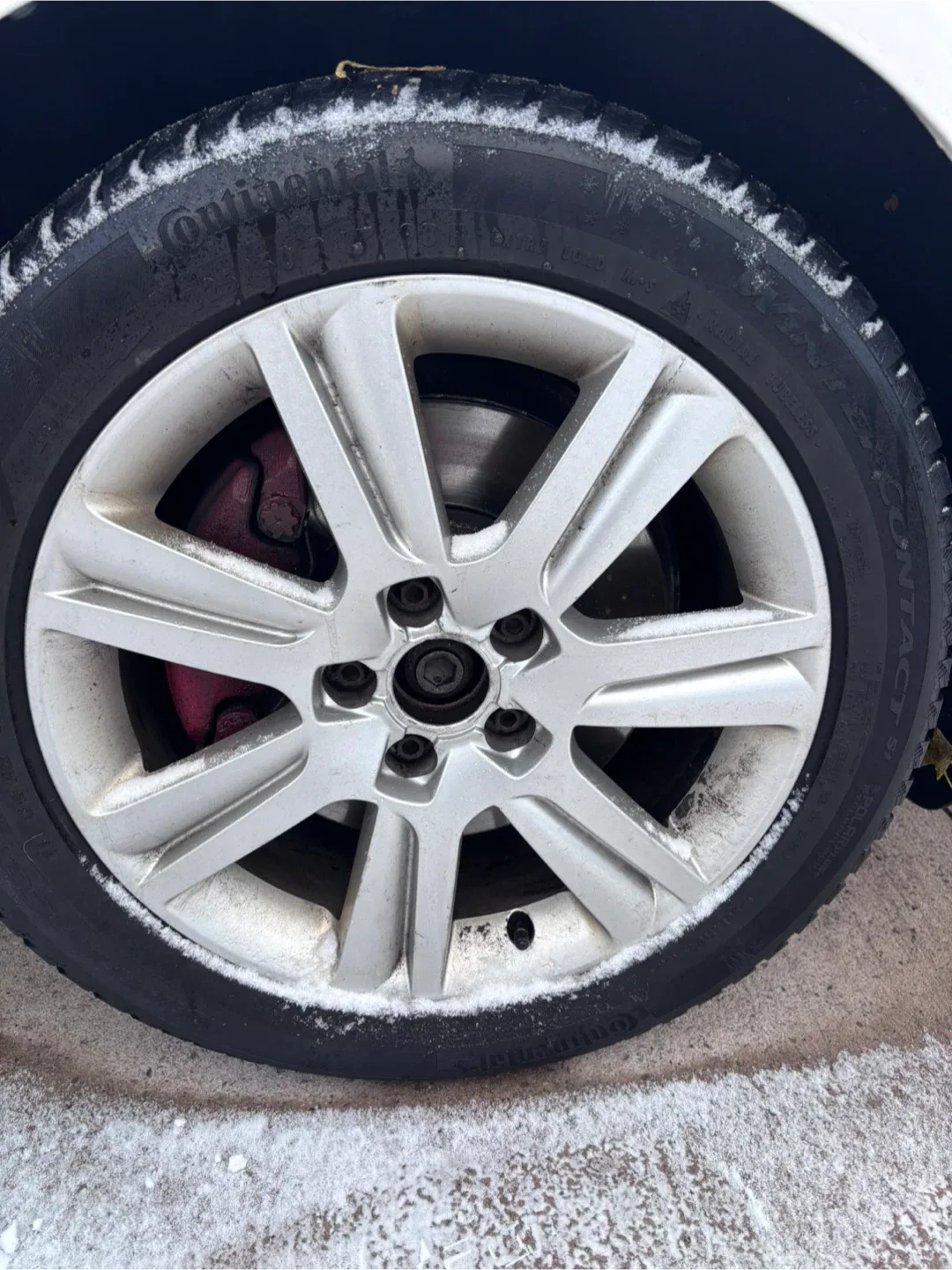 Audi OEM Rims with Winter Tires