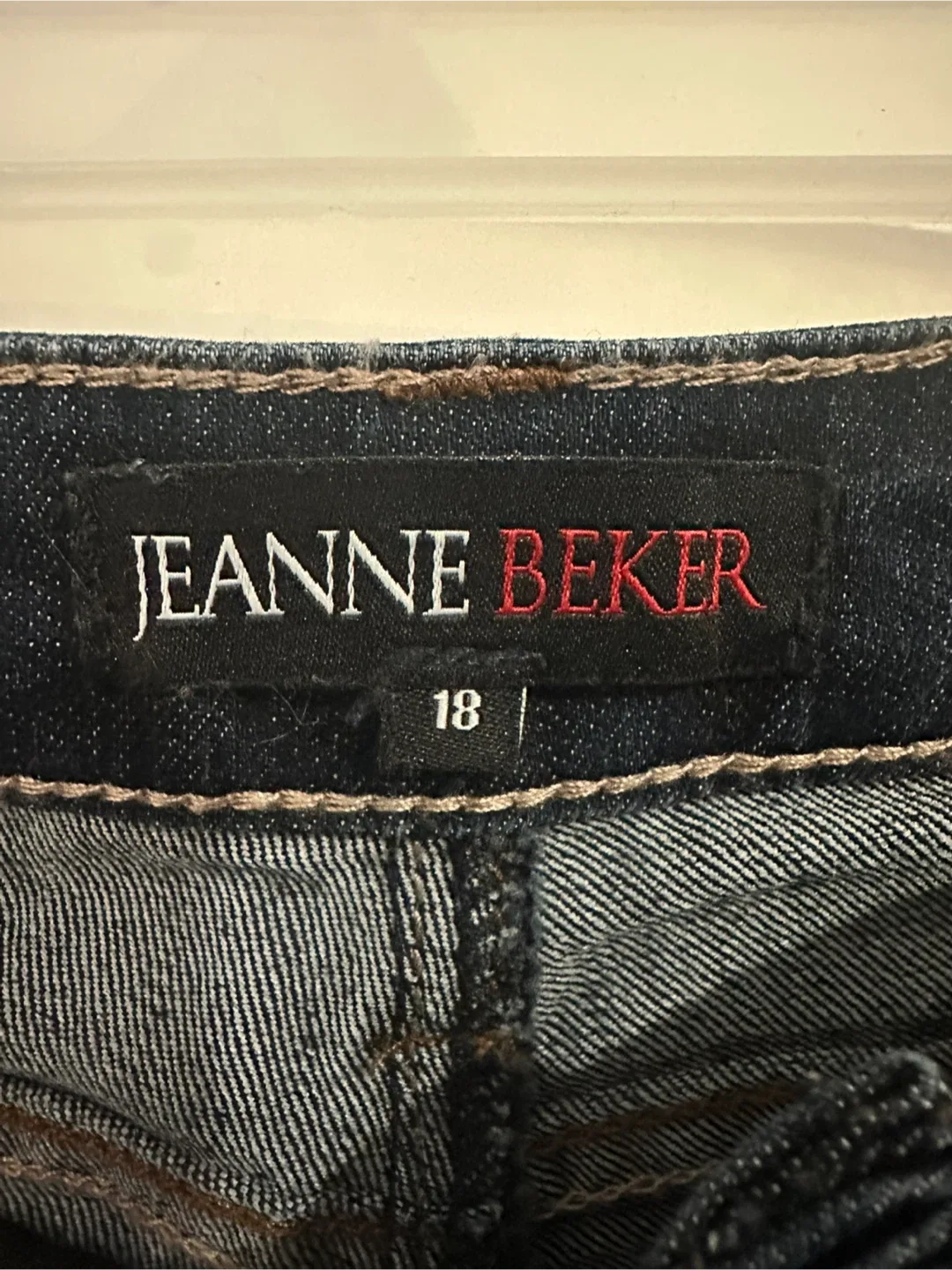 Jeanne Beker Dark Wash Jeans image indicator(6)