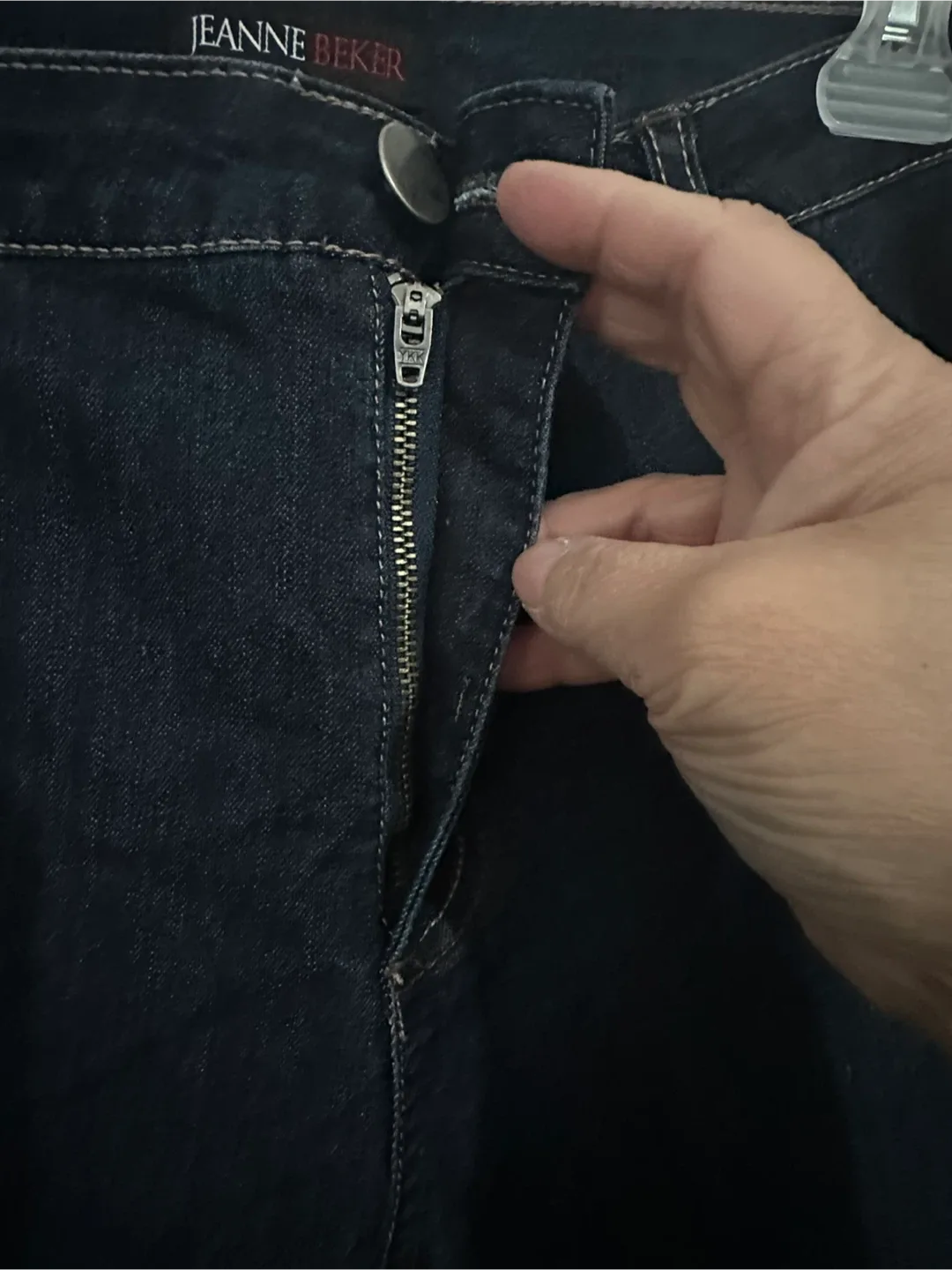 Jeanne Beker Dark Wash Jeans image indicator(7)