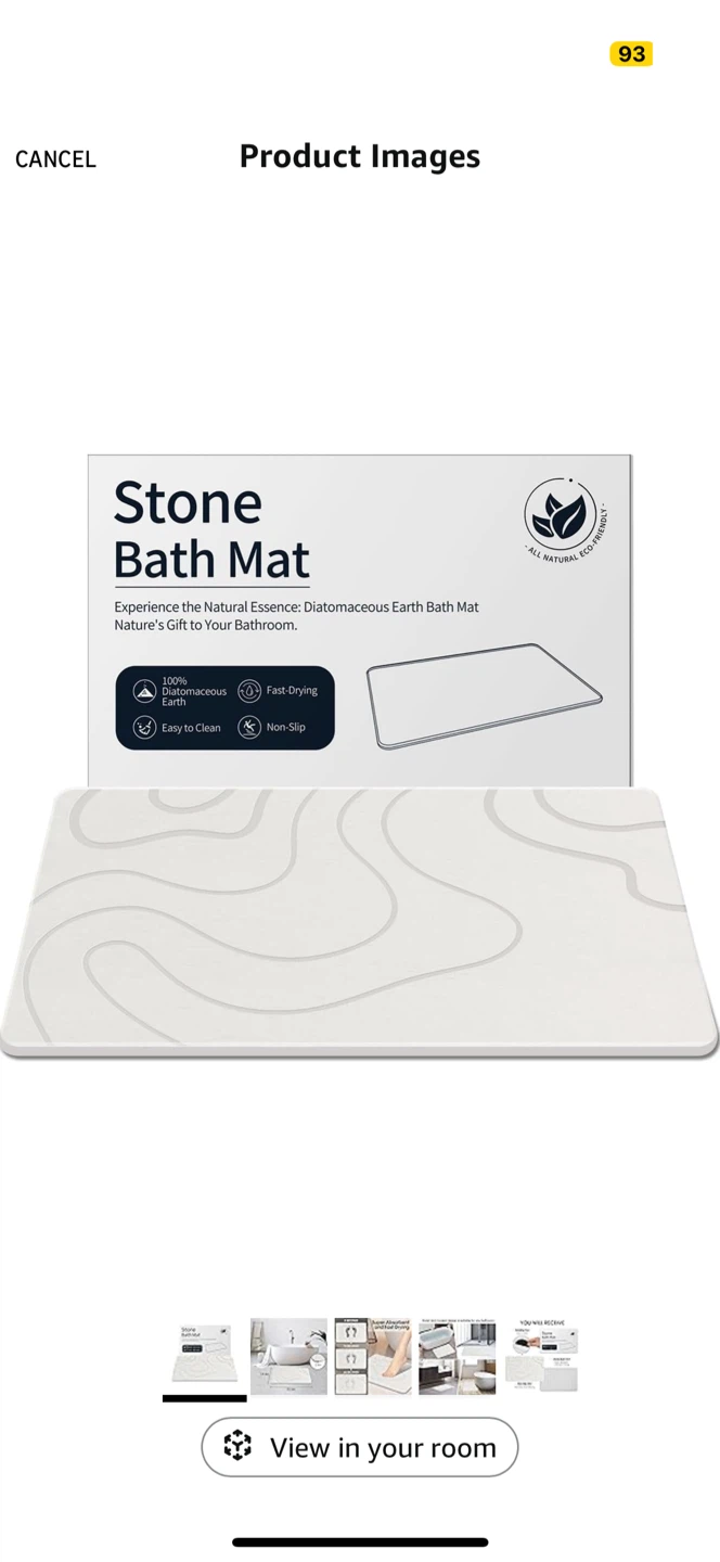 Stone Bath Mat - Diatomaceous Earth - photo 3