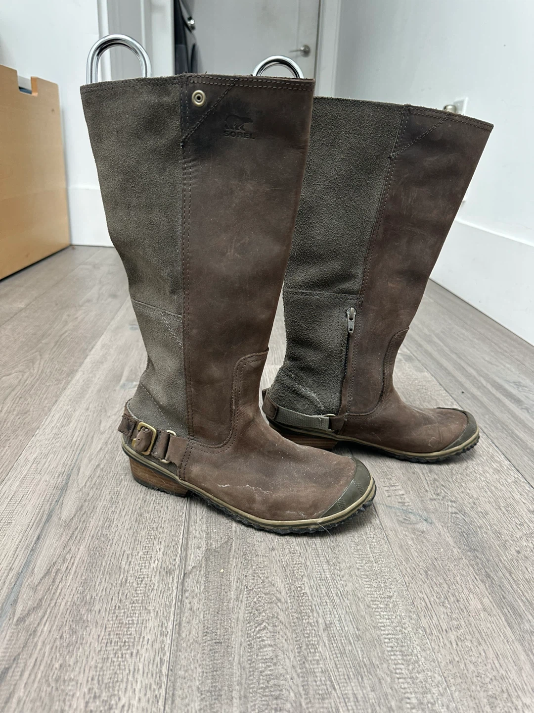 Sorel Slimpack Women's  Brown Suede Riding Boots - Size 7.5 - photo 3