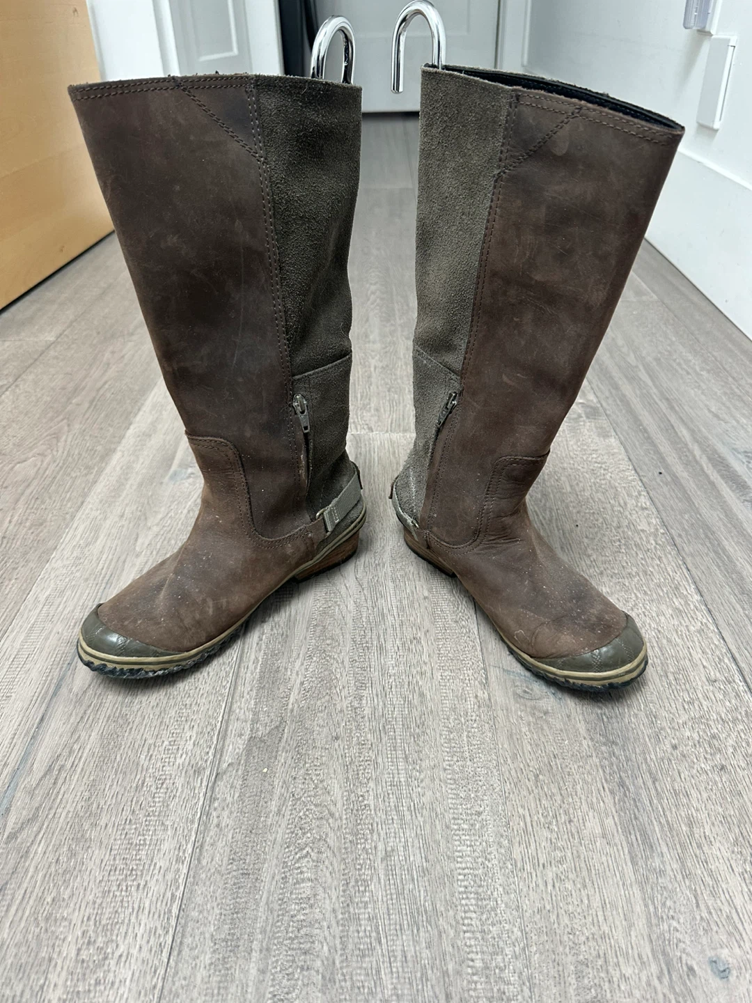 Sorel Slimpack Women's  Brown Suede Riding Boots - Size 7.5 - photo 2