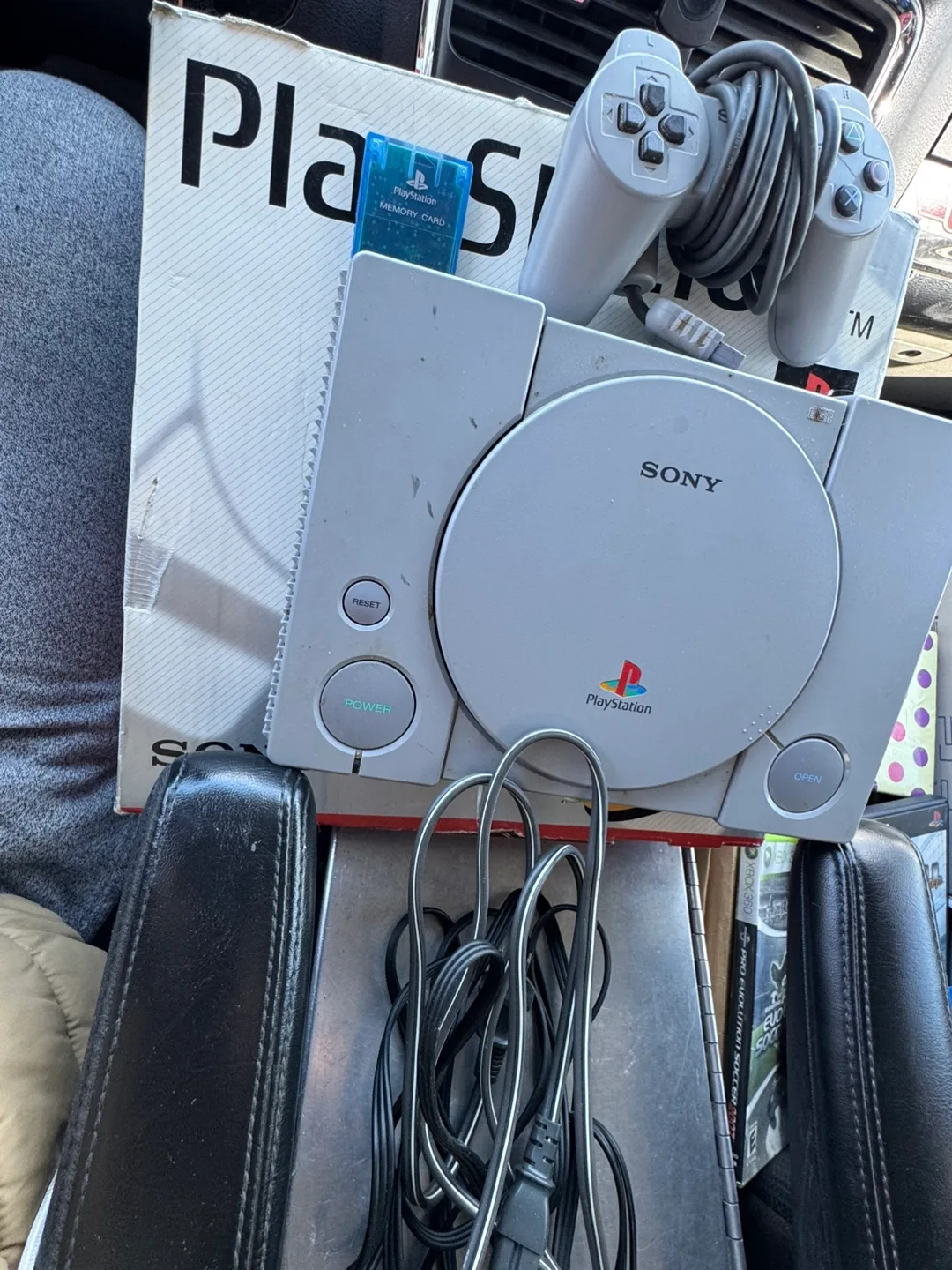 Sony PlayStation Console with Controller & Memory Card thumbnail