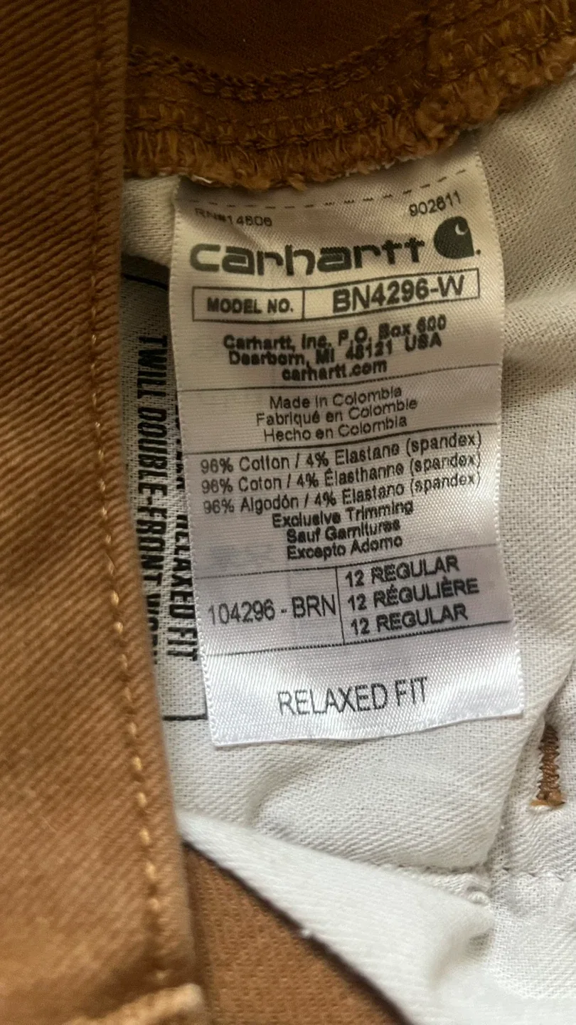 Carhartt Relaxed Fit Work Pants - Size 12 Women’s image indicator(8)