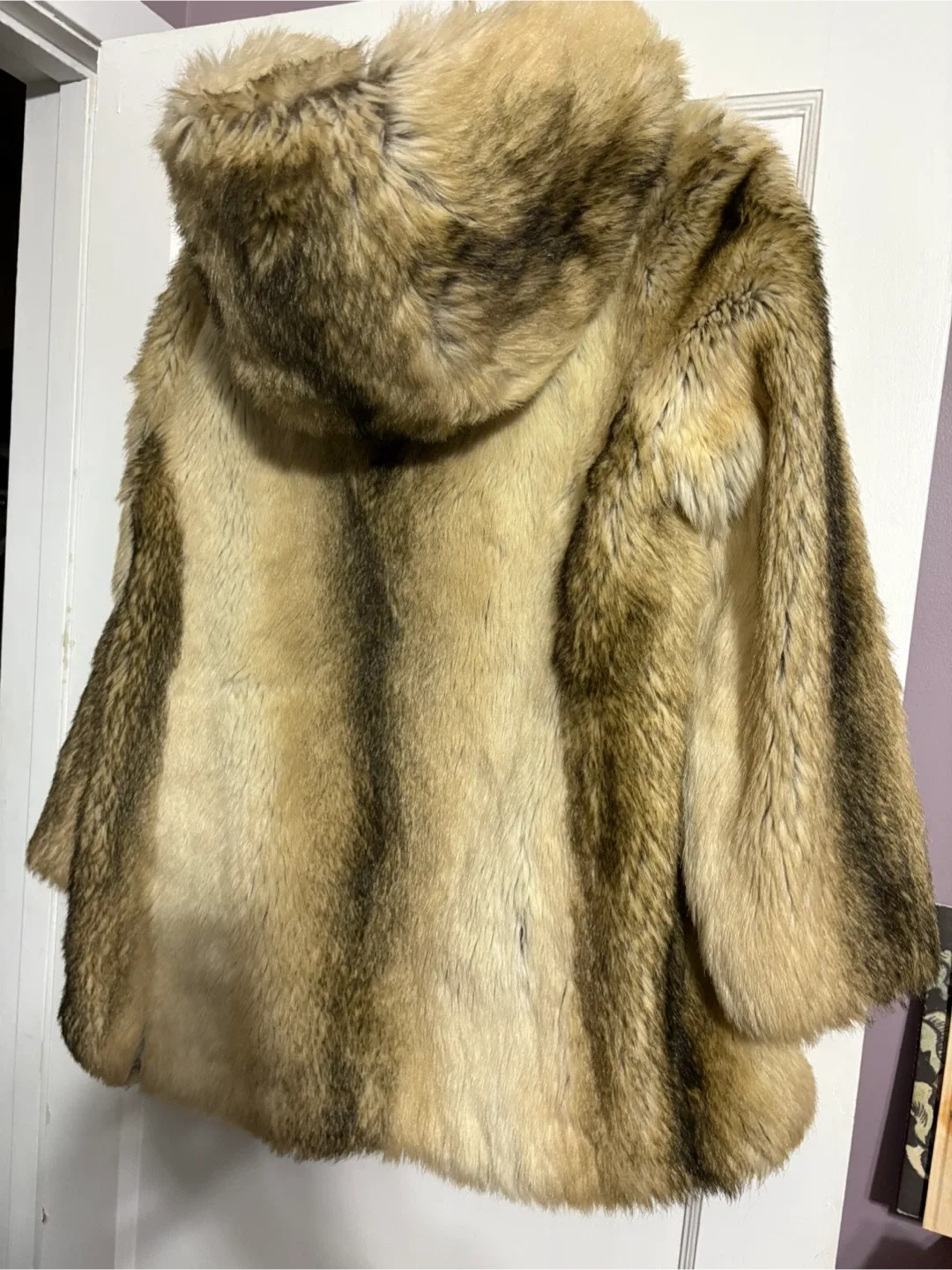 Vintage Tissavel of France Hooded Faux Fur Coat image indicator(4)