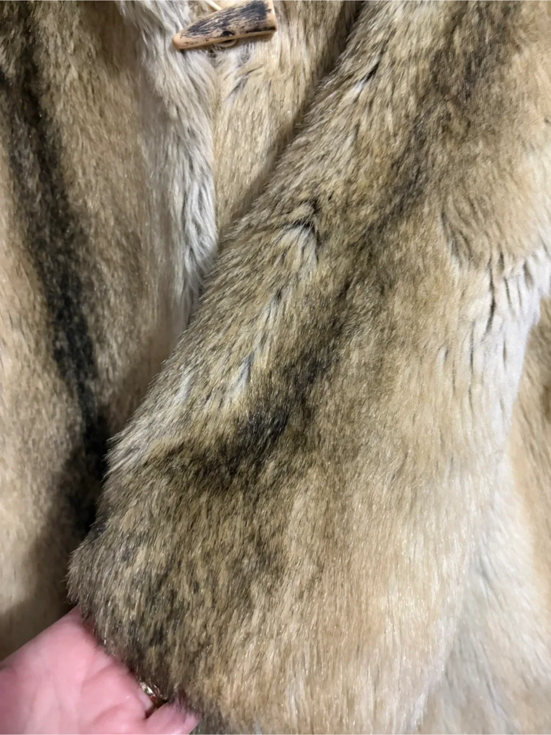 Vintage Tissavel of France Hooded Faux Fur Coat image indicator(3)