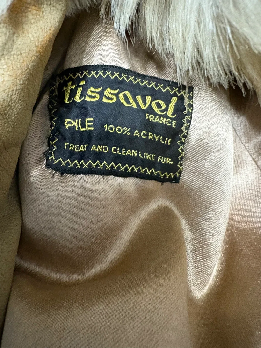 Vintage Tissavel of France Hooded Faux Fur Coat image indicator(6)