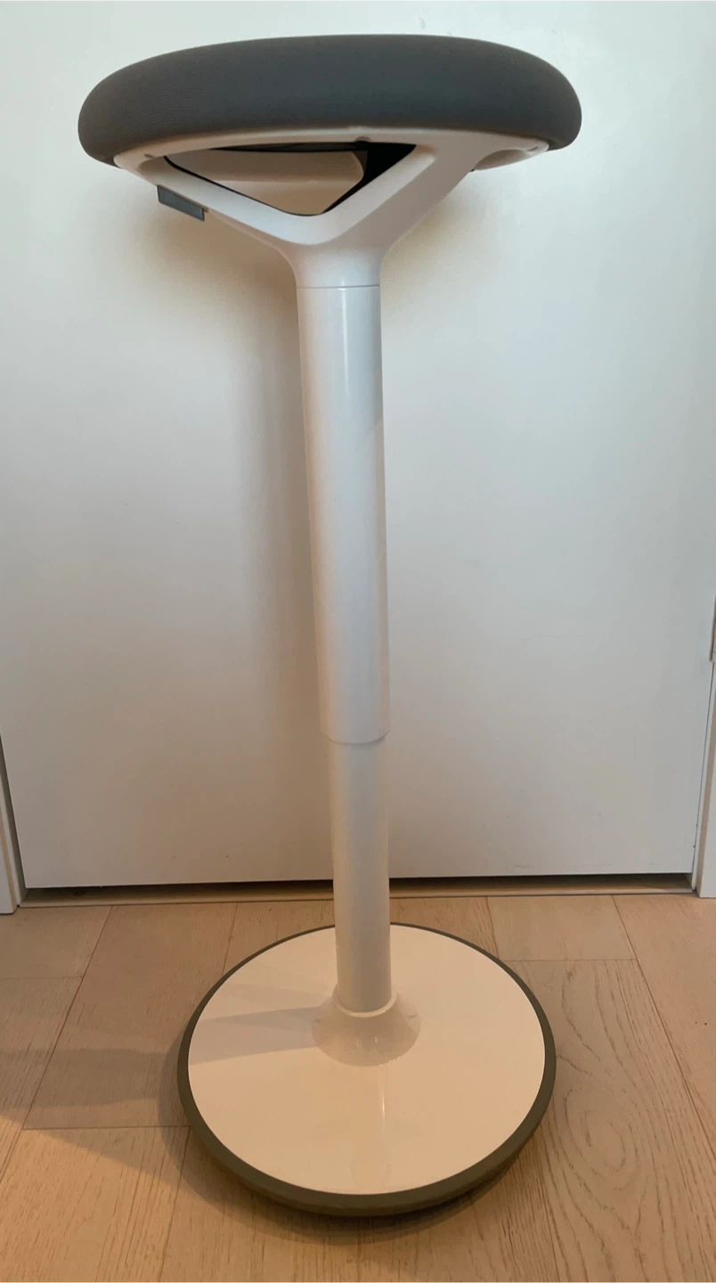 Adjustable Sit/Stand Stool/Seat - Grey & White - photo 5