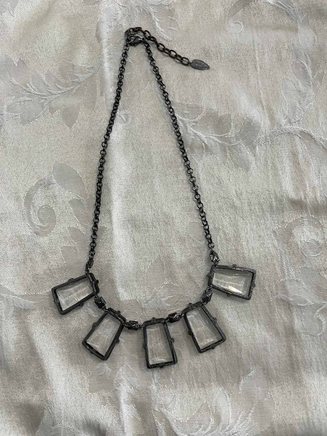 Coldwater Creek Clear Stone Statement Necklace image indicator(6)