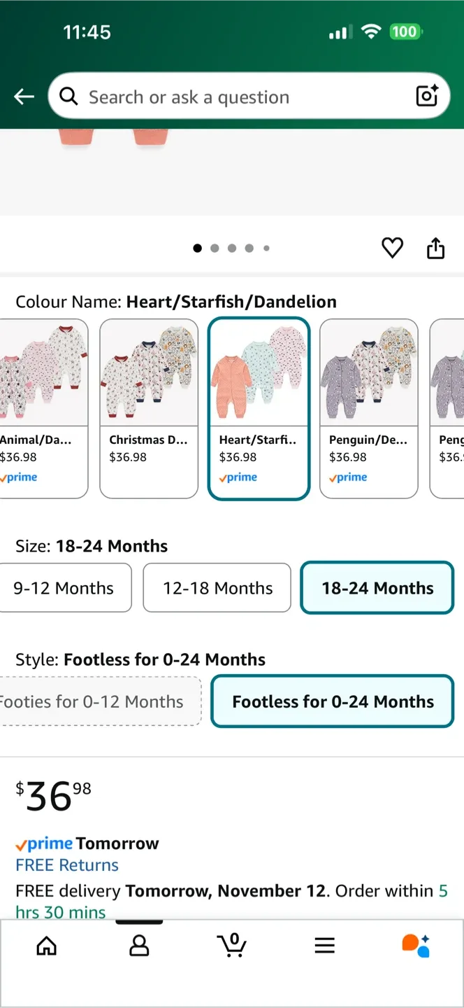 Baby Footless Pajamas 18-24 Months image indicator(5)