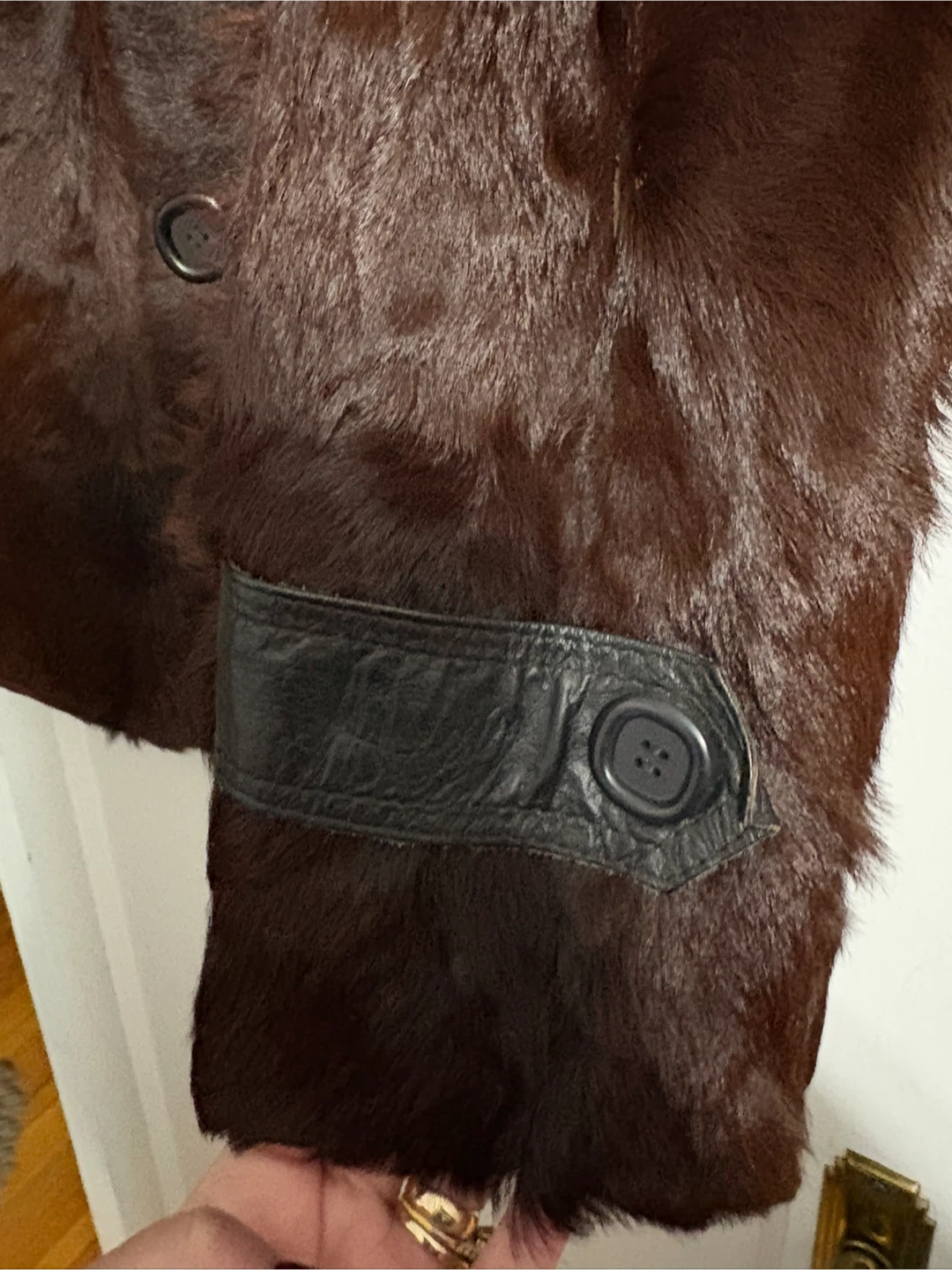 Vintage Roger Roche Paris Brown Goat Skin Jacket - photo 5