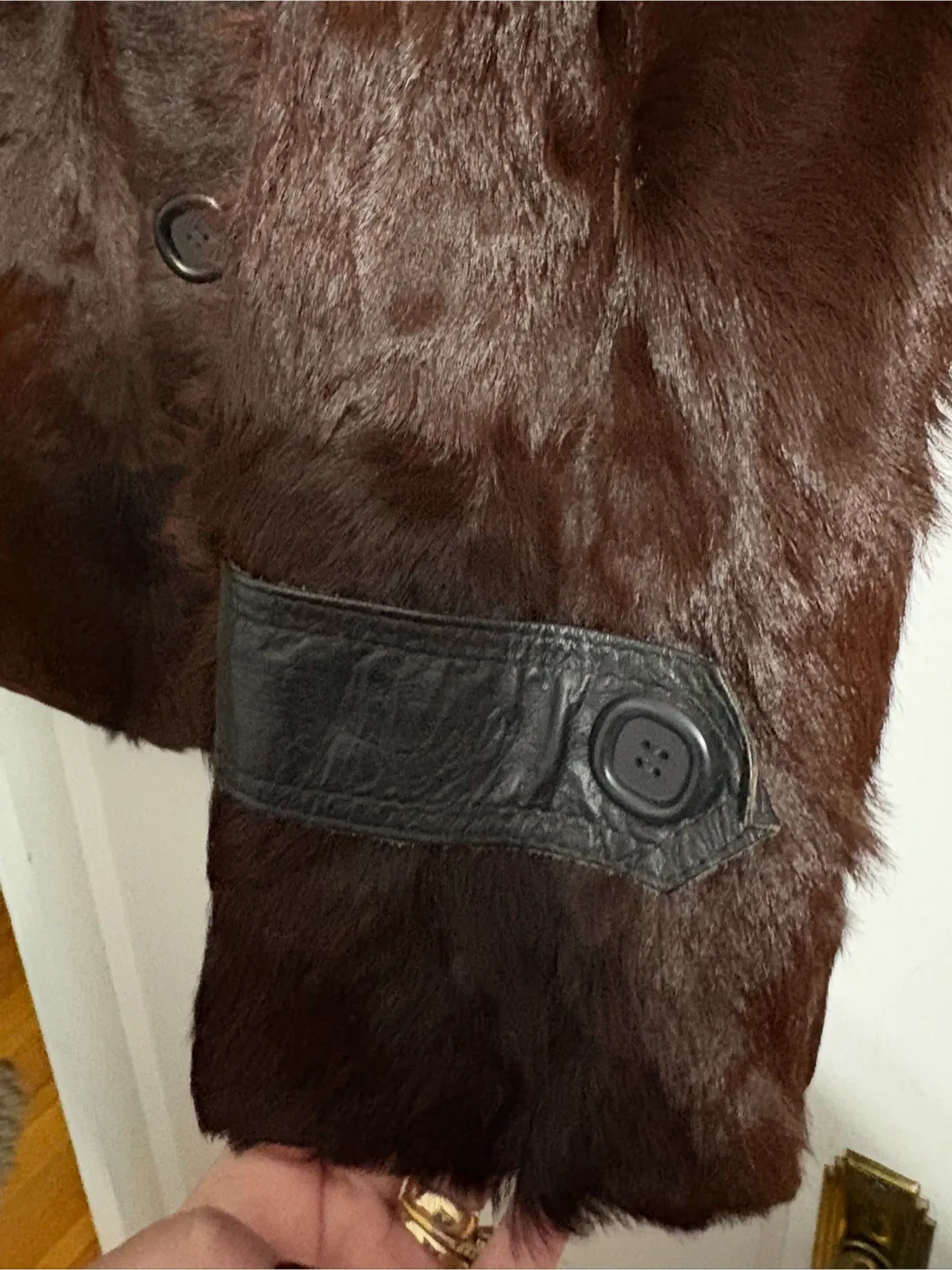 Vintage Roger Roche Paris Brown Goat Skin Jacket image indicator(5)