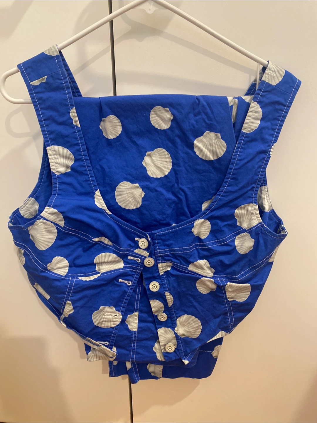 Nocturne Blue Shell Print Vest & Pants Set