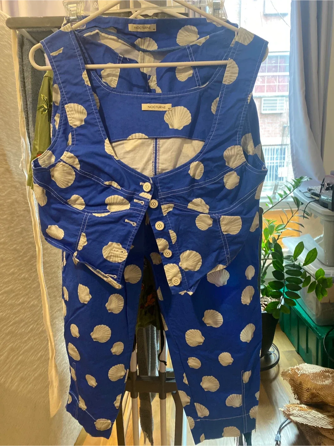 Nocturne Blue Shell Print Vest & Pants Set image indicator(3)