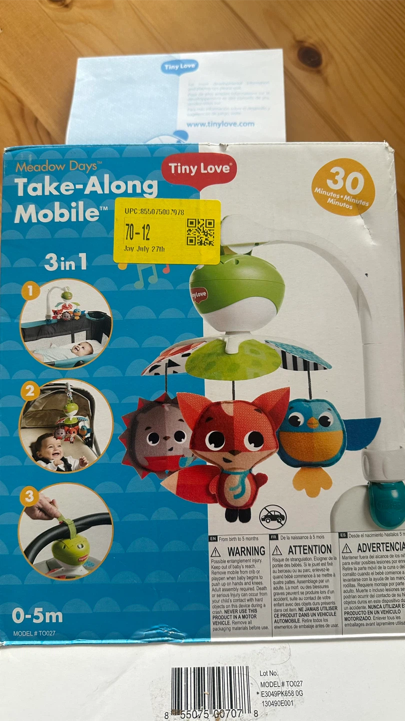 Tiny Love Take-Along Mobile - Meadow Days