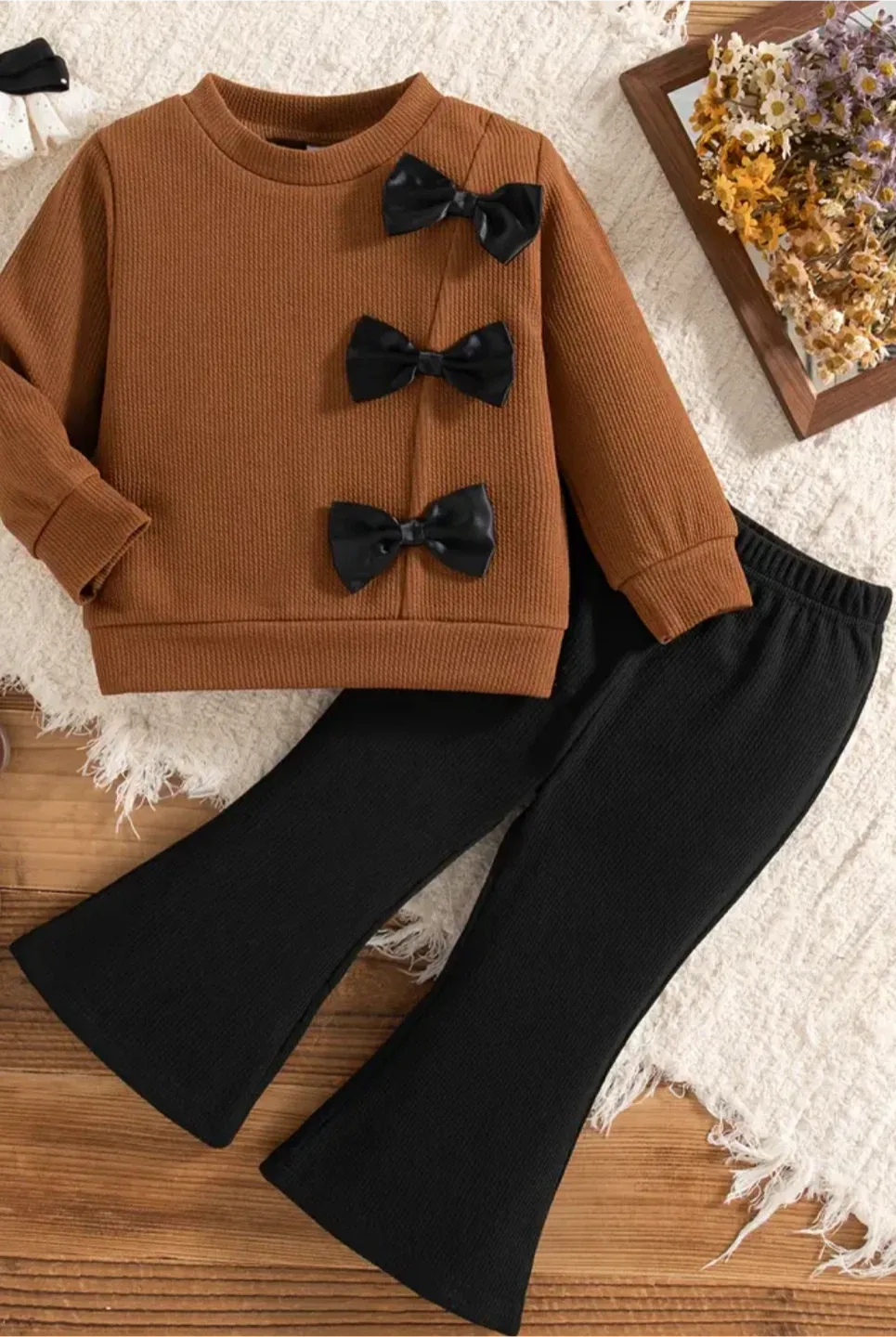 Sweater & Flare Pants Set