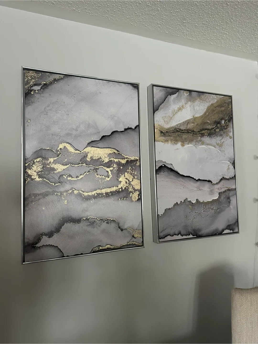 Set of 2 Framed Abstract Wall Art image indicator(4)