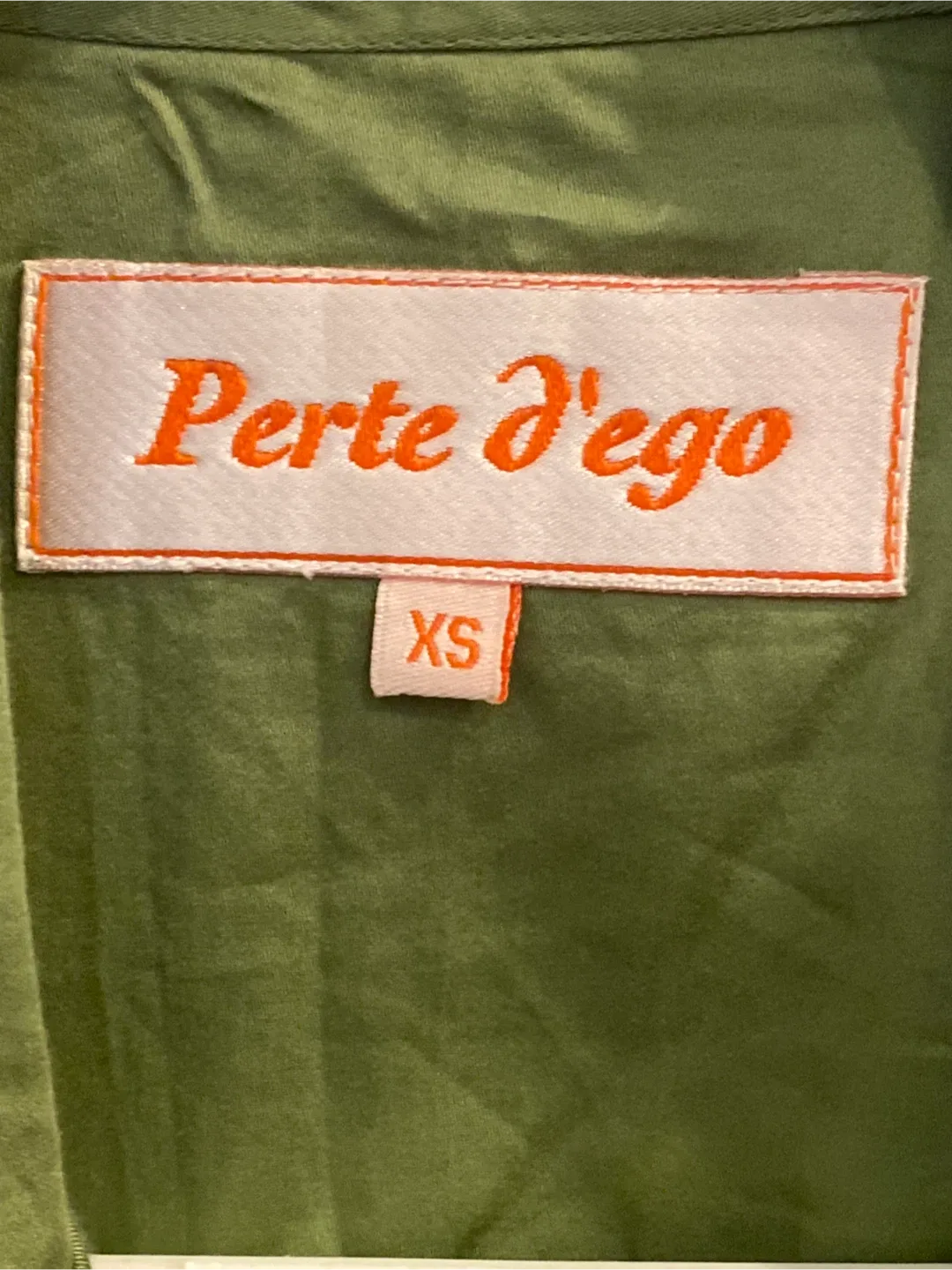 Perte D'ego Green Embroidered Shirt - XS image indicator(2)