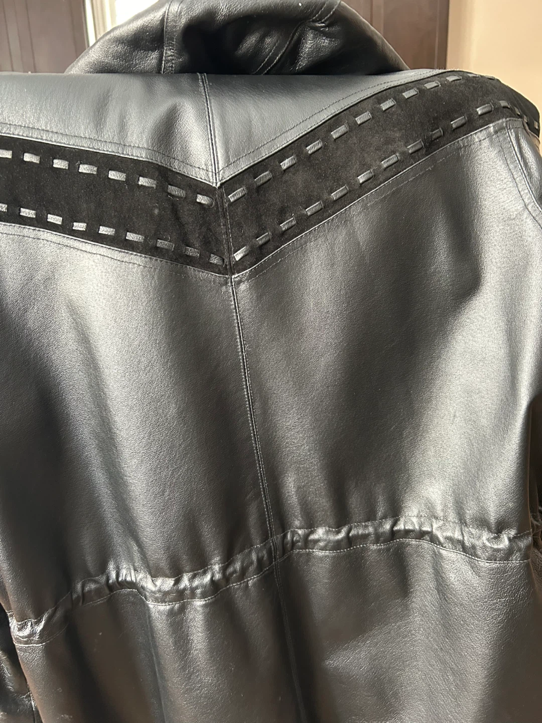 Sequence Black Leather Coat - Size 20W - photo 5