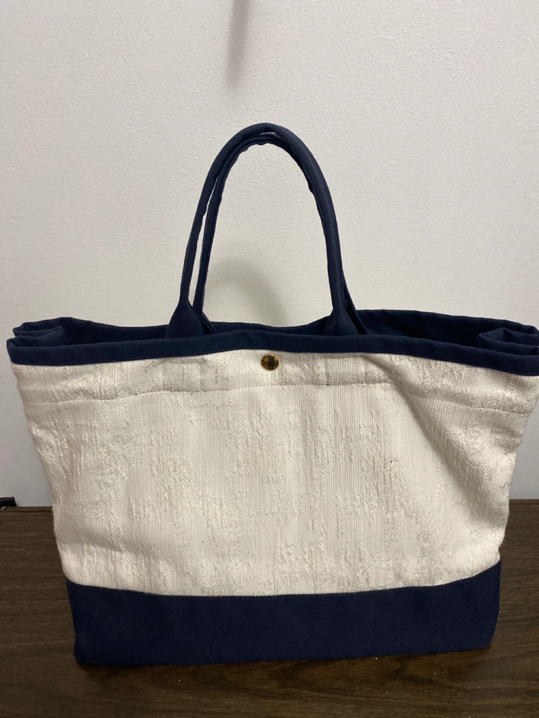 M. Martin Tote Bag - Navy & Cream