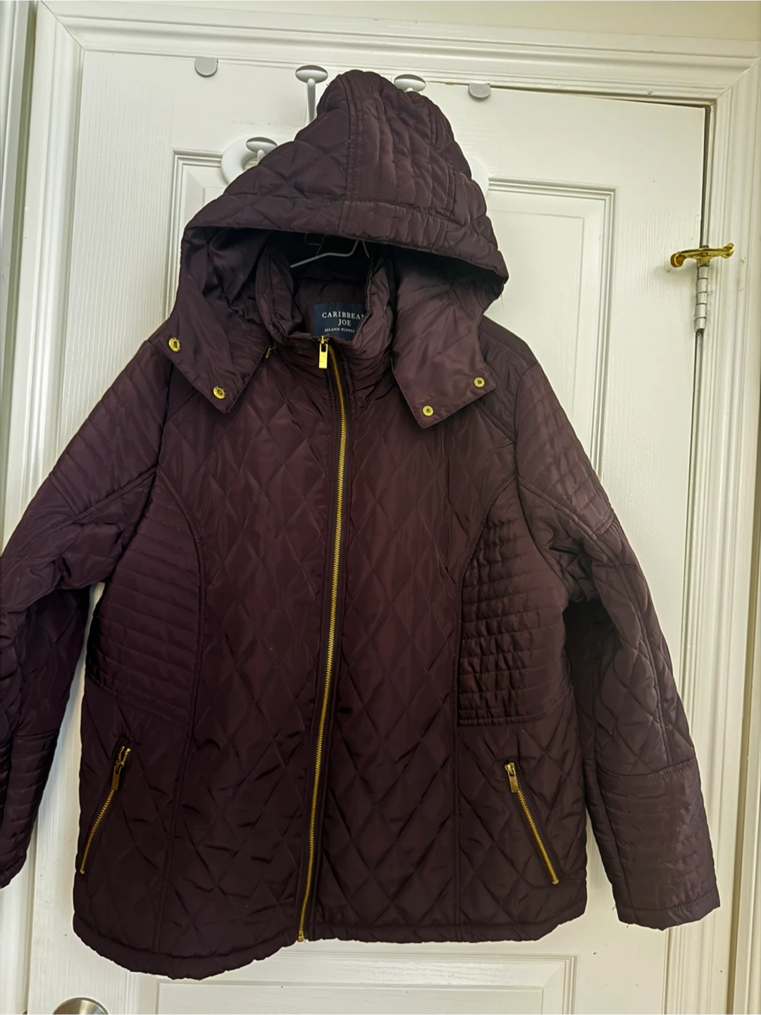 Caribbean Joe Quilted Hooded Jacket