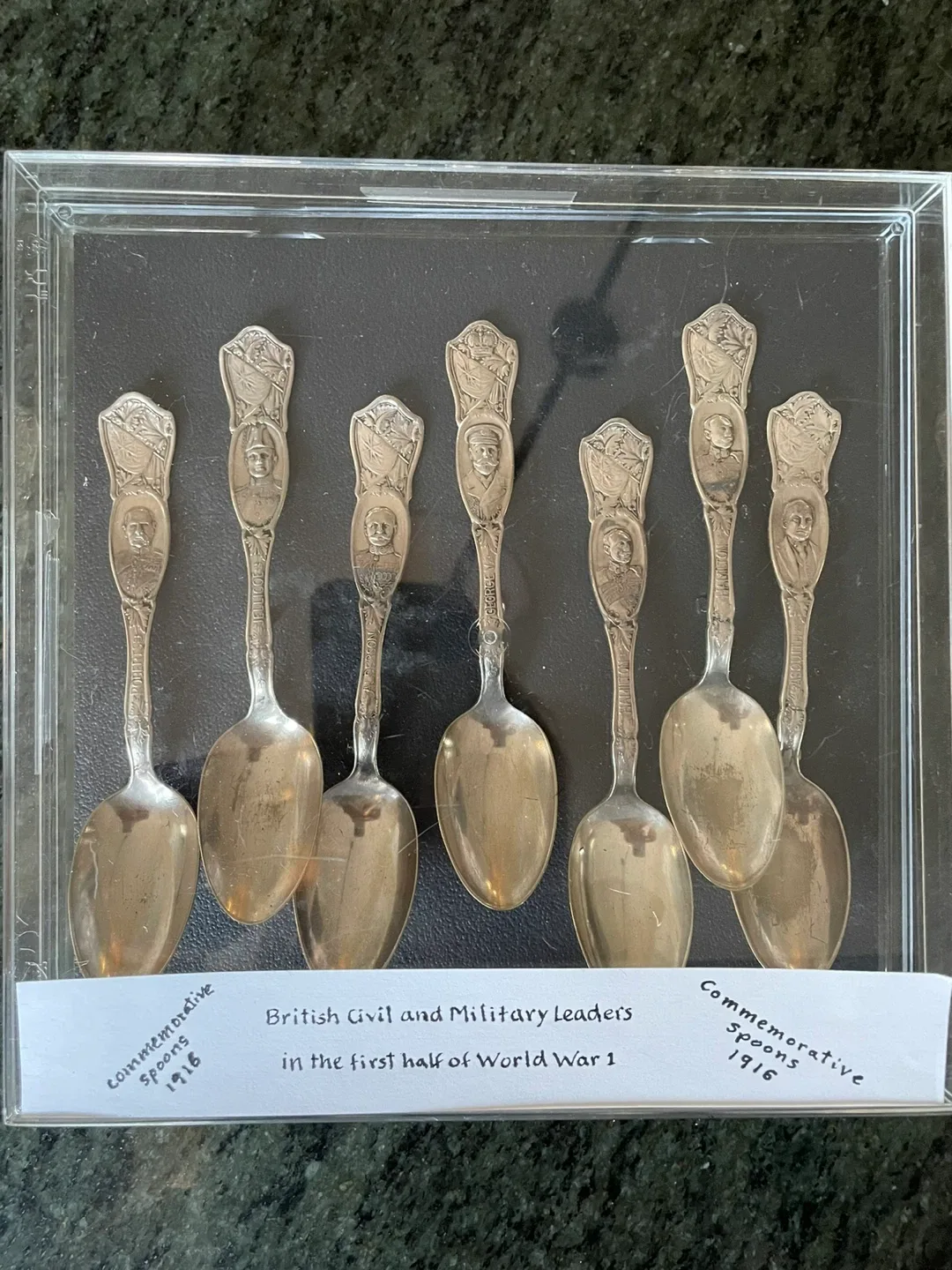 Vintage silver spoons - WW1 Era - 1916 image indicator(7)