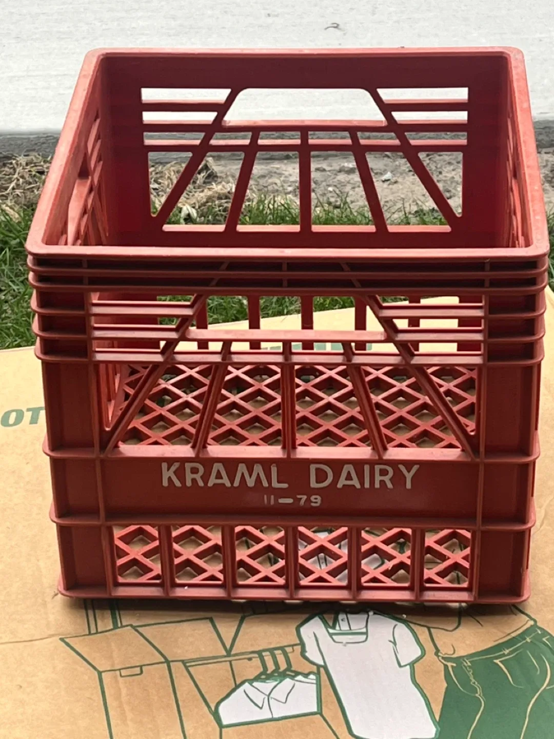 Kraml Dairy Red Milk Crate
