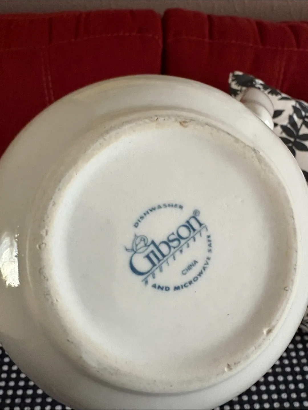 Vintage Gibson White Classic Ceramic Pitcher image indicator(6)