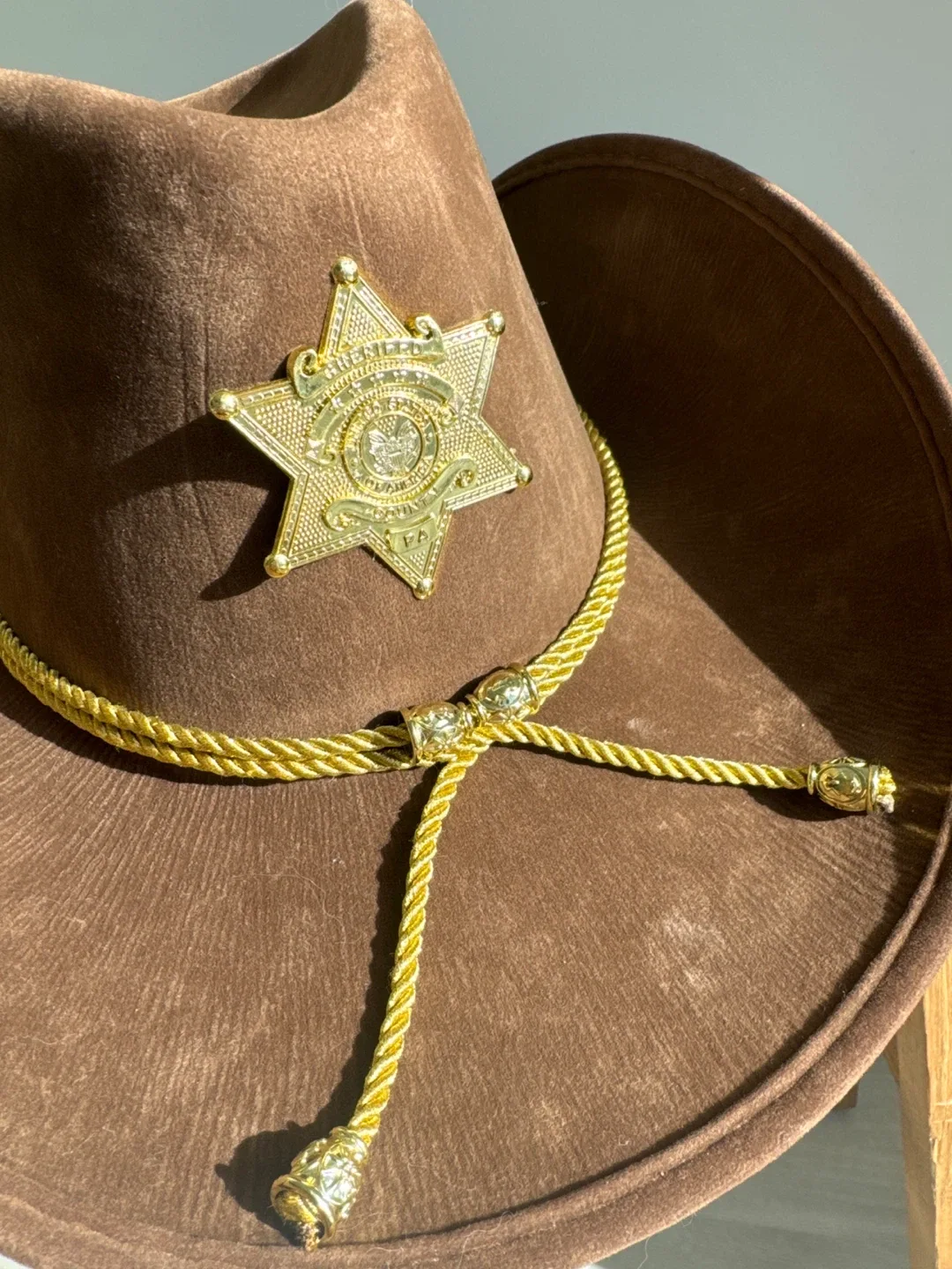 Brown Sheriff Cowboy Hat - 🥕 image indicator(3)