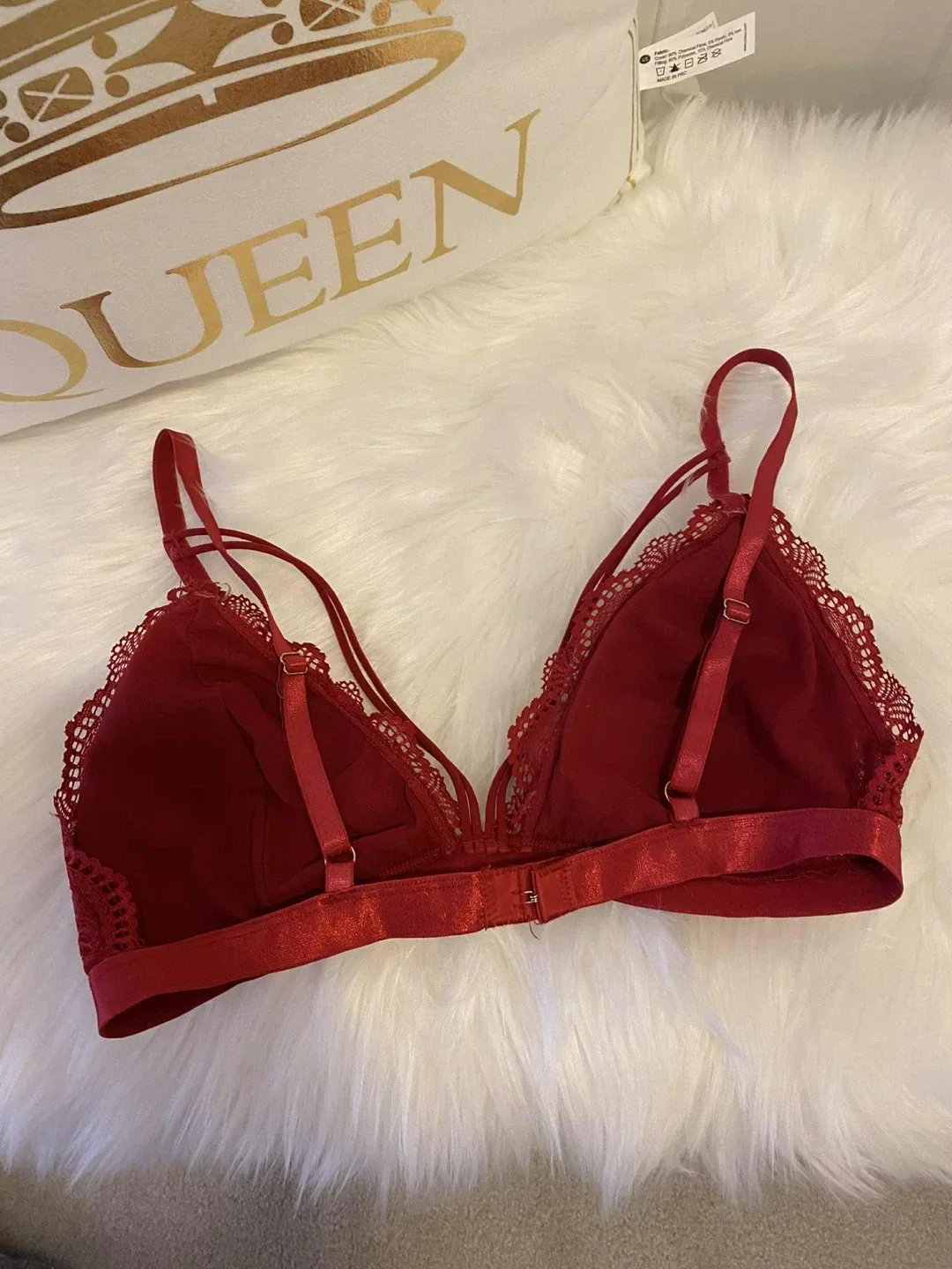 Dynamite Red Lace Bralette size M image indicator(5)