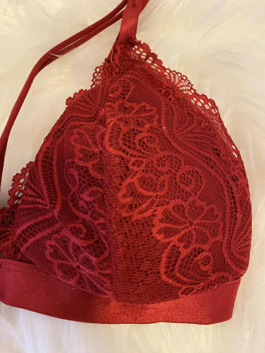 Dynamite Red Lace Bralette size M image indicator(4)