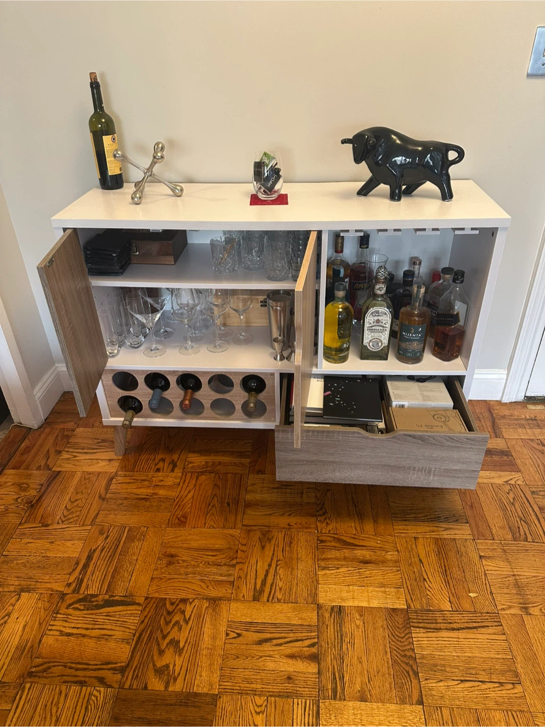 Wine Cabinet with Storage - photo 3