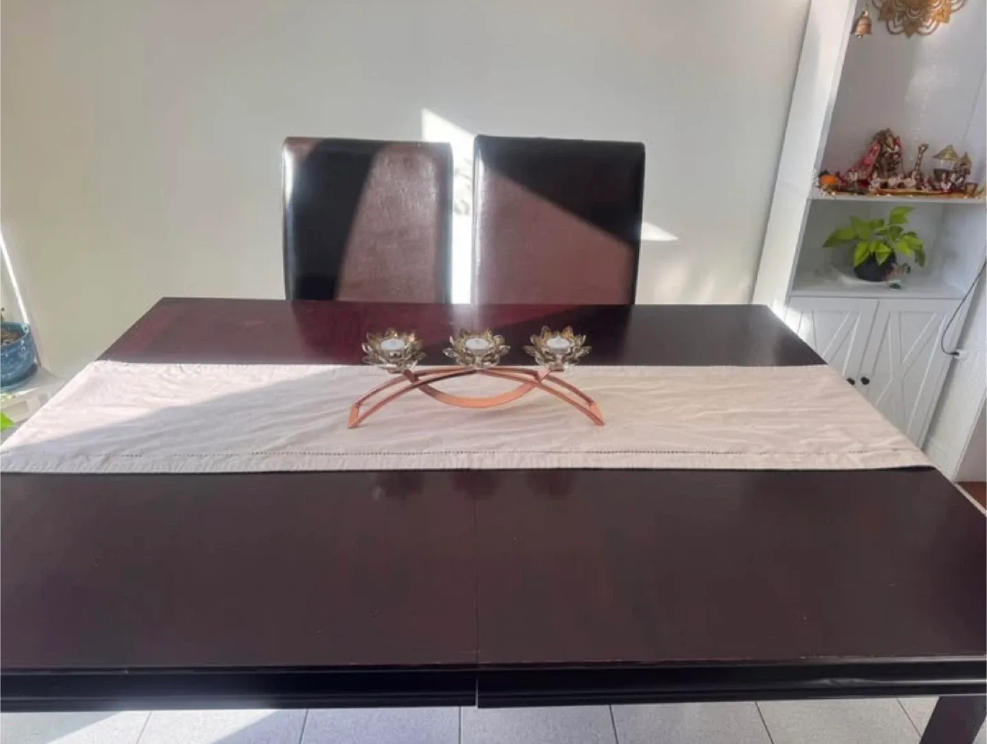 Dining Table with 4 Chairs - Dark Brown / mahogany image indicator(5)