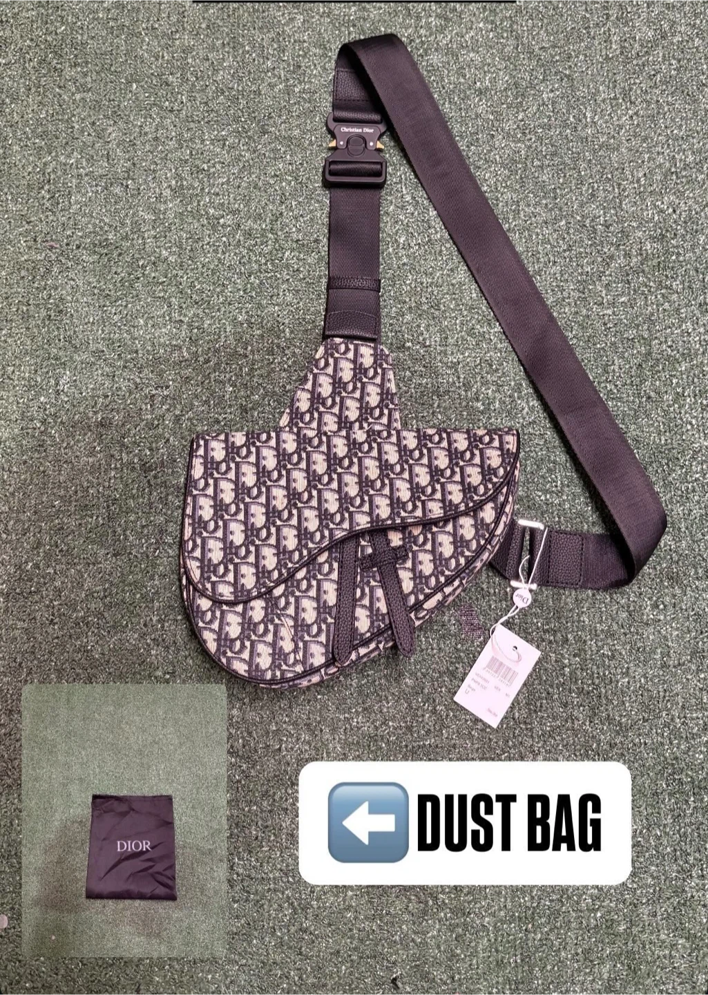 Christian Dior Saddle Bag Oblique Jacquard
