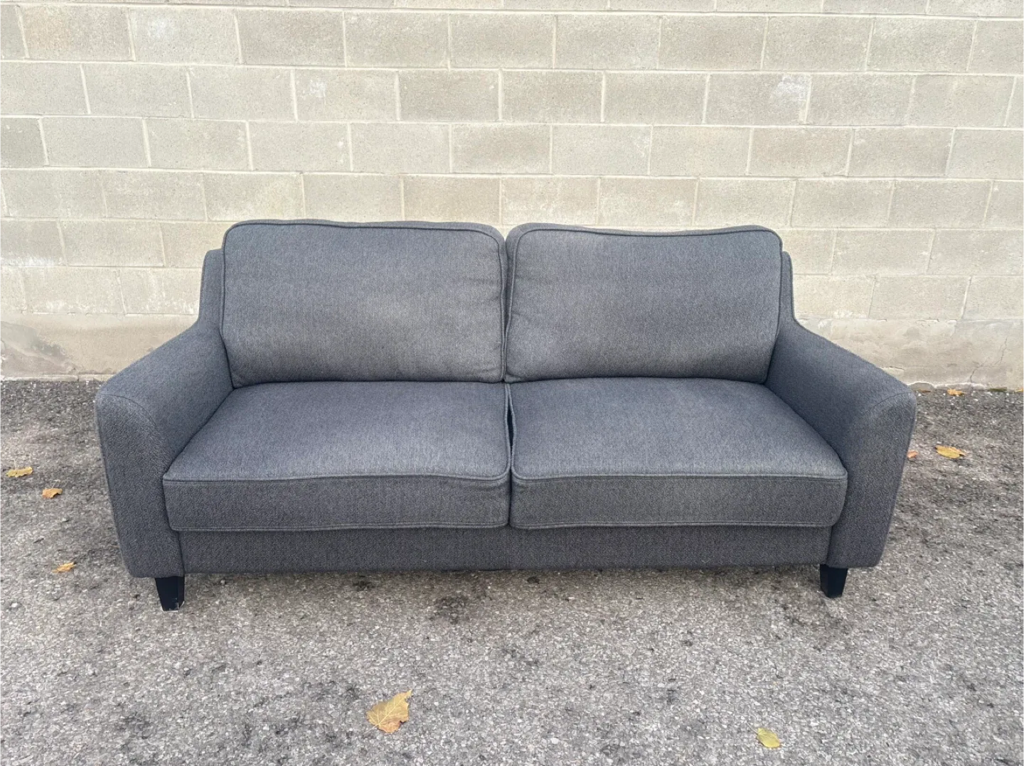FREE DELIVERY✅ GREY MODERN LOVE SEAT / 2 SEATER COUCH / SOFA