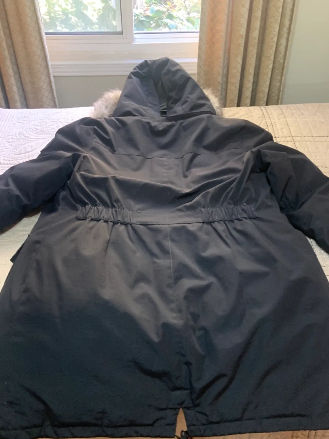 Calvin Klein Black Winter Parka - Size L image indicator(8)