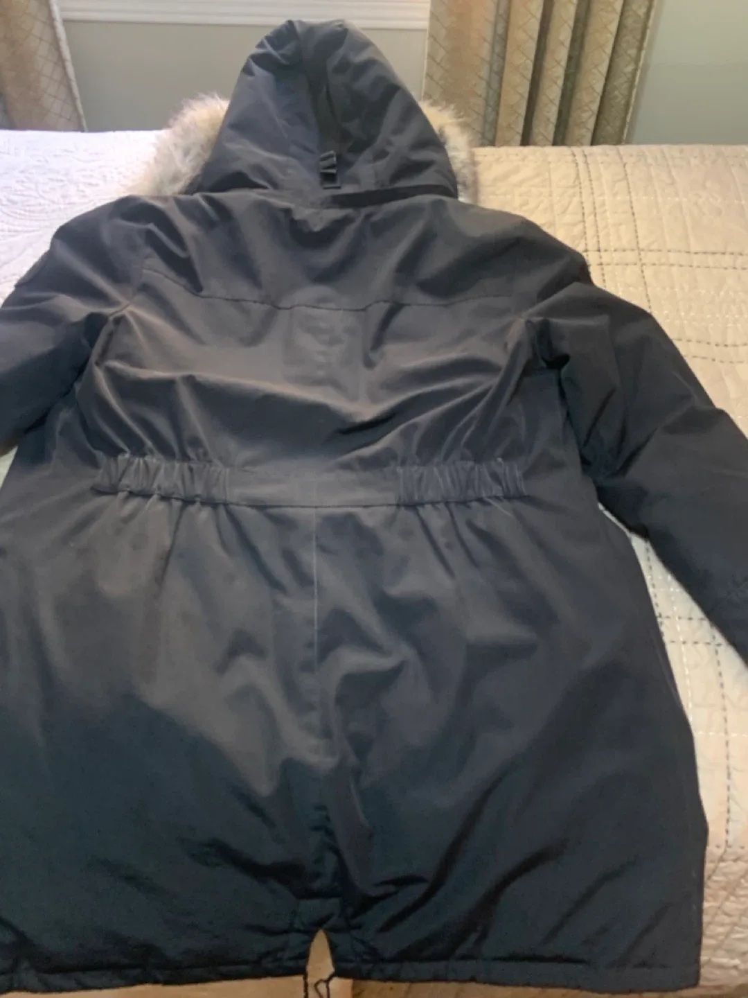 Calvin Klein Black Winter Parka - Size L image indicator(9)